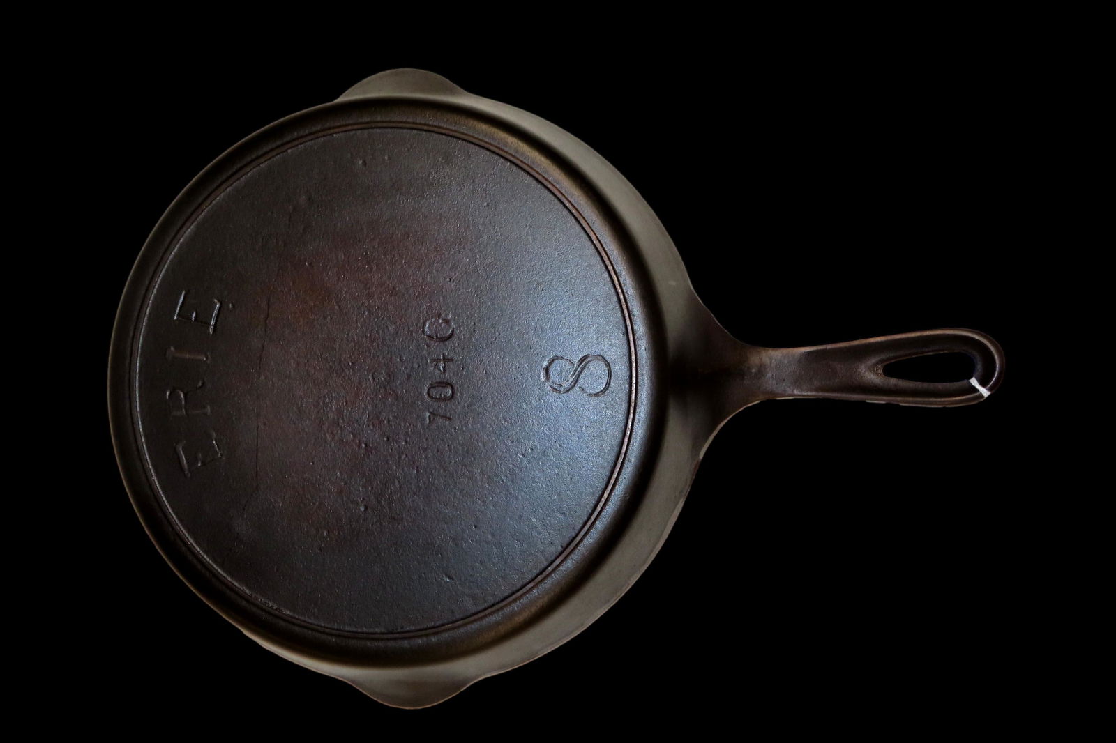 #8 "Block Erie", Inside Heat Ring, Pattern #704A, Great Condition from the Jim Millard Collection,: #8 "Block Erie", Inside Heat Ring, Pattern #704A, Great Condition from the Jim Millard Collection, South East Iowa / North East Missouri