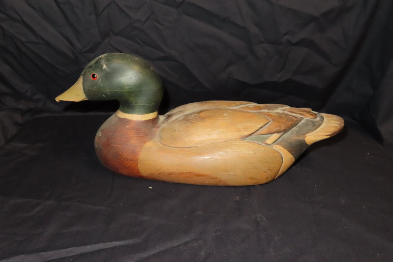 Ducks Unlimited mallard Decoy, Broken Bill: Ducks Unlimited mallard Decoy, Broken Bill