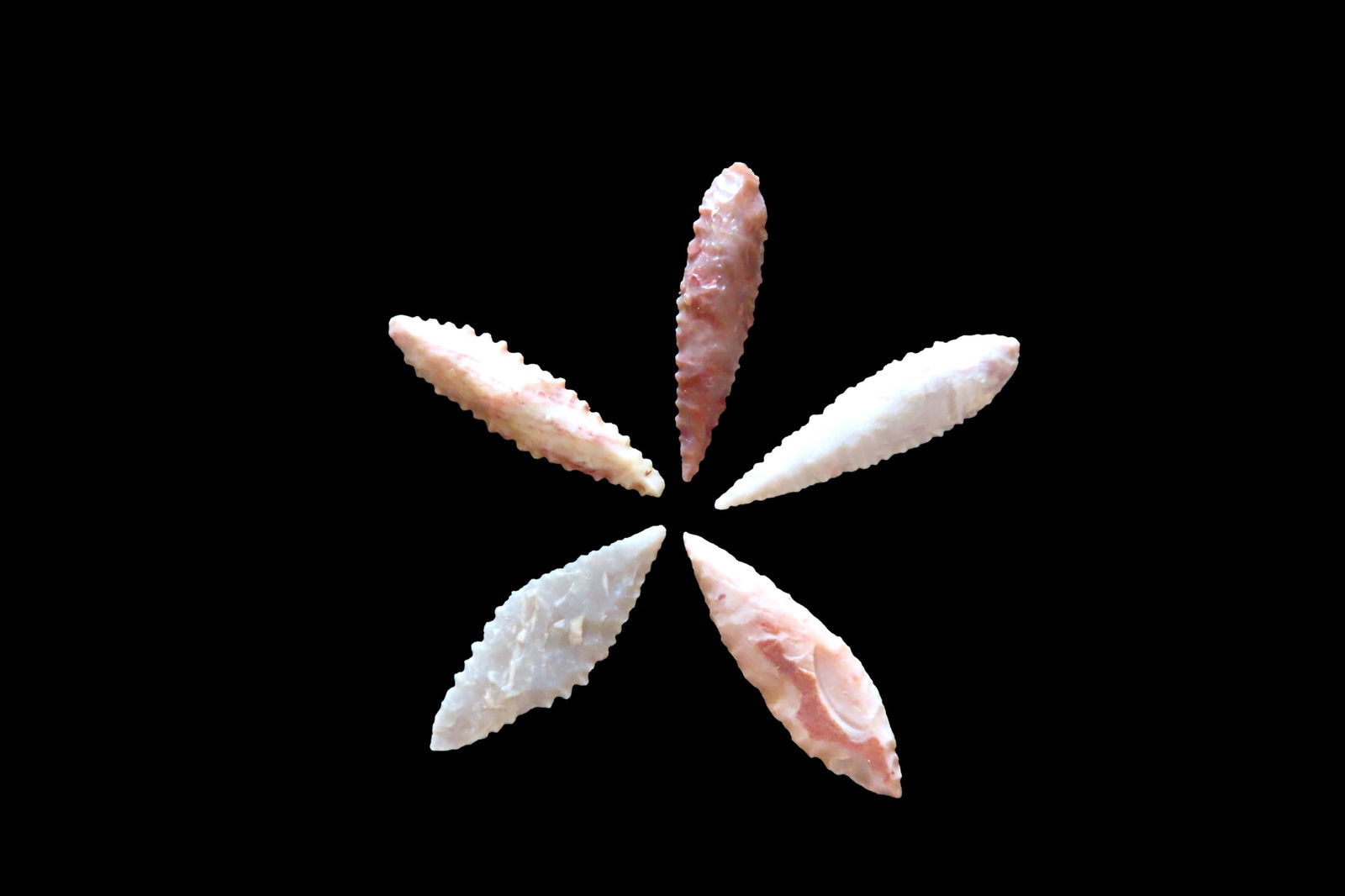 Grouping of Authentic Neolithic Arrowheads found in Africa.   These points come from the neolithic (1 of 3)