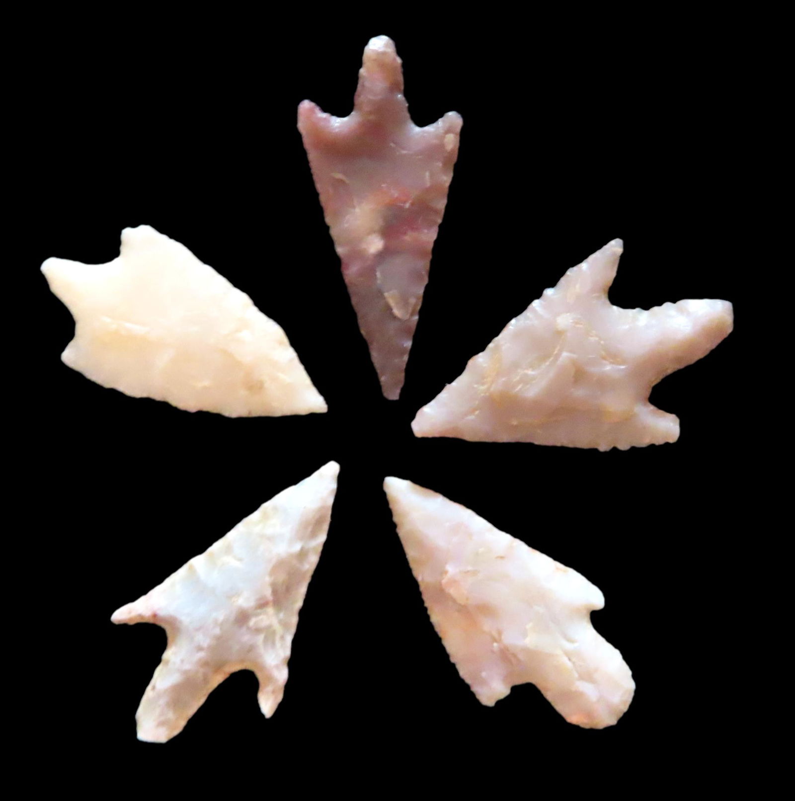 Grouping of Authentic Neolithic Arrowheads found in Africa.   These points come from the neolithic (1 of 3)
