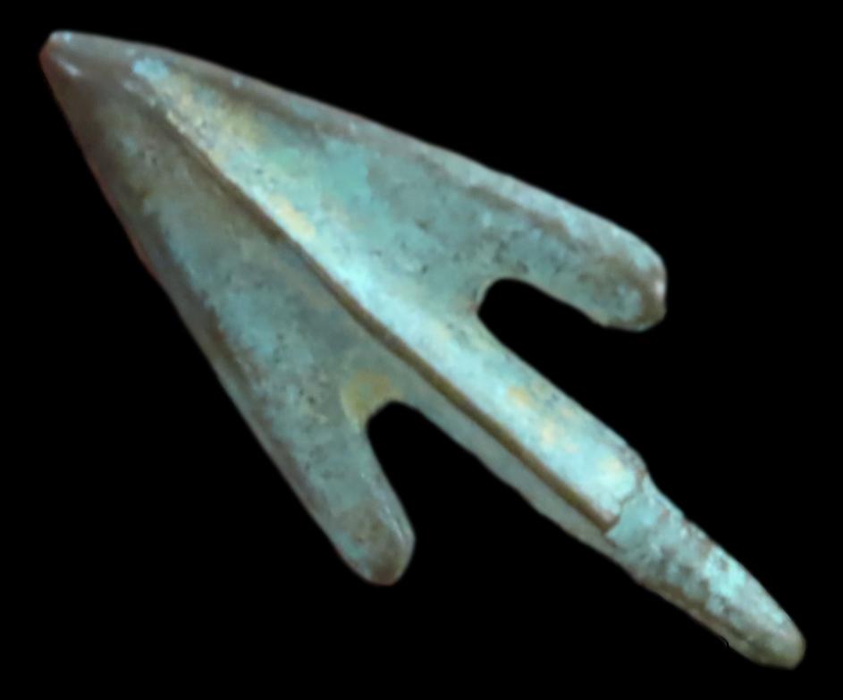Egyptian Bronze Arrowhead. Please see photos for condition and length. (1 of 5)