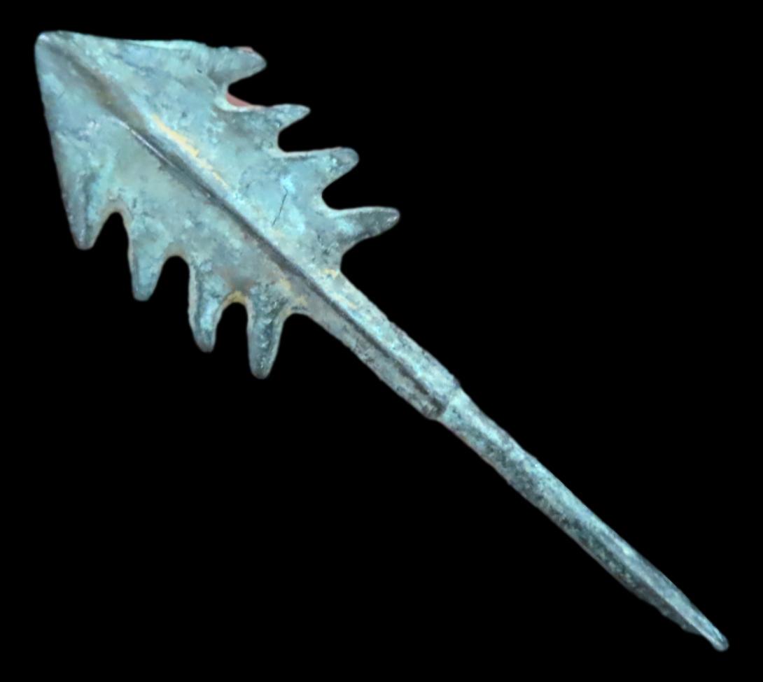 Egyptian Bronze Arrowhead. Please see photos for condition and length. (1 of 4)