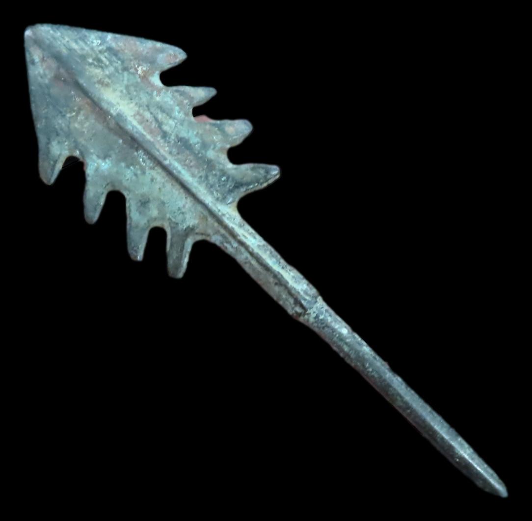 Egyptian Bronze Arrowhead. Please see photos for condition and length. (1 of 4)