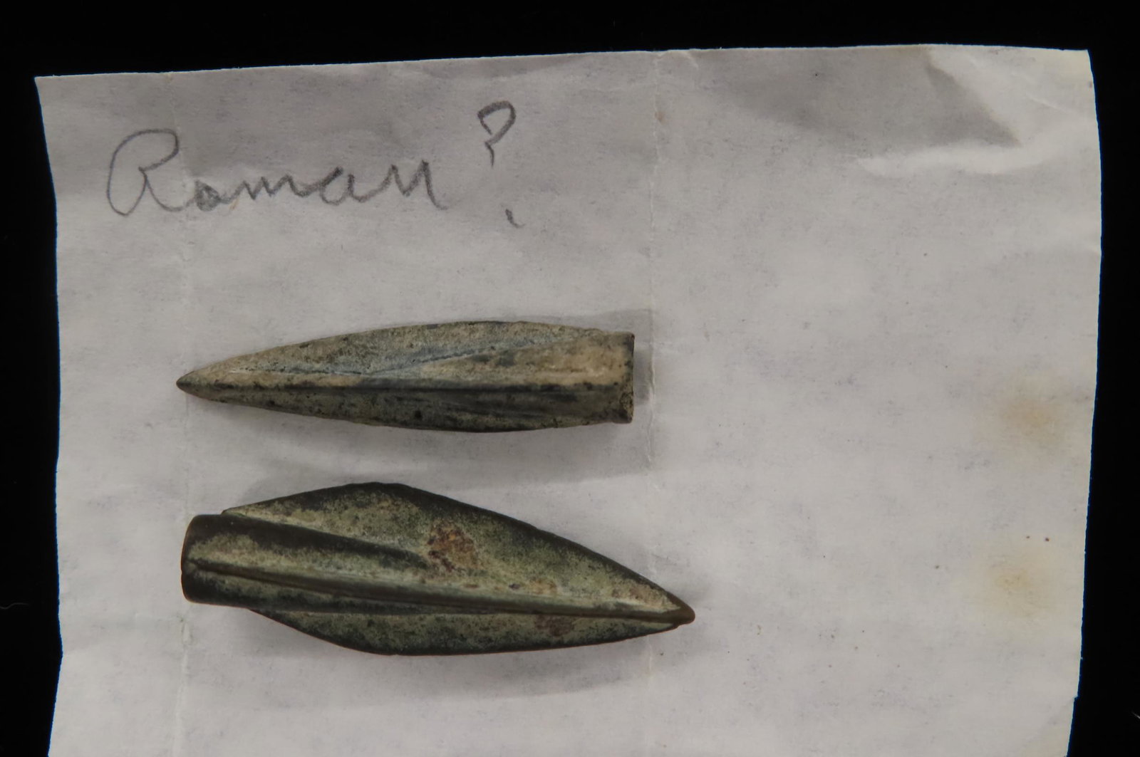 Roman? Bronze Arrowhead. Please see photos for condition, length and more information. (1 of 6)