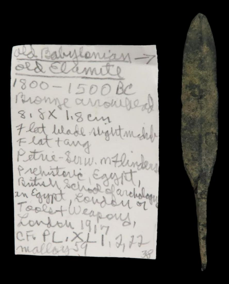 Old Babylonian-Neo Elamite Bronze Arrowhead. Please see photos for condition, length and more (1 of 5)