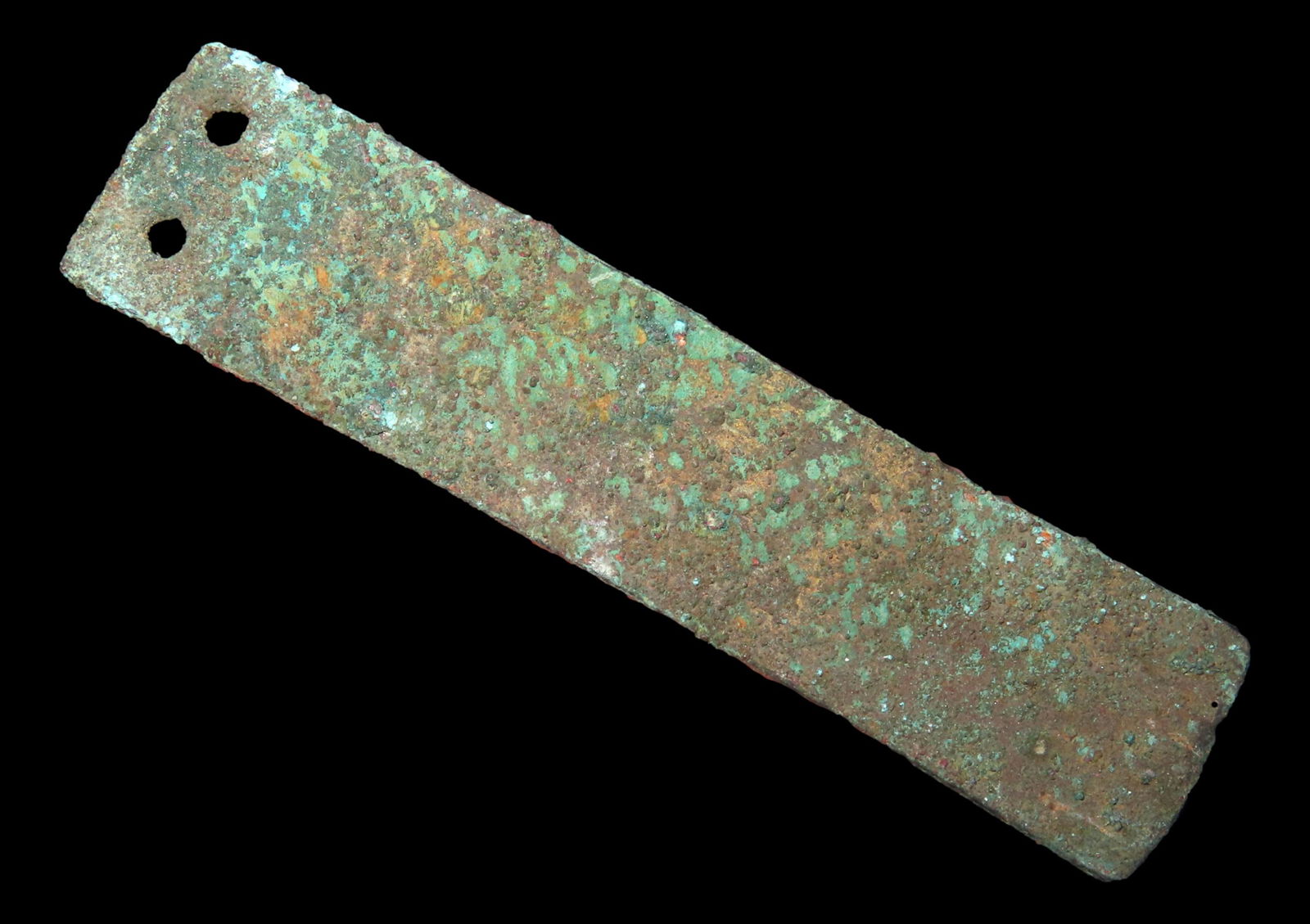 3 1/4" Piece of Breast Plate from the EX Tom Browner from Davenport, Iowa Collection: 3 1/4" Piece of Breast Plate from the EX Tom Browner from Davenport, Iowa Collection