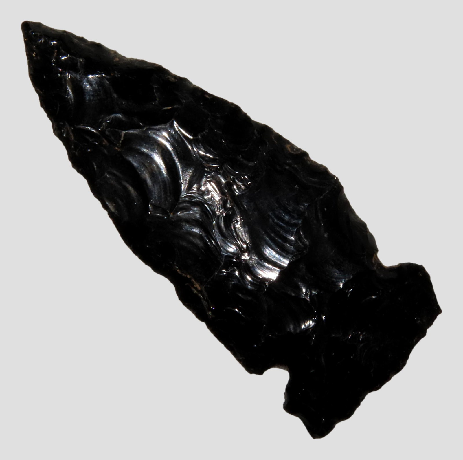 2 3/4" Pre-Columbian Obsidian Arrowhead. Collection of Steve Burks from Springfield, Missouri (1 of 7)