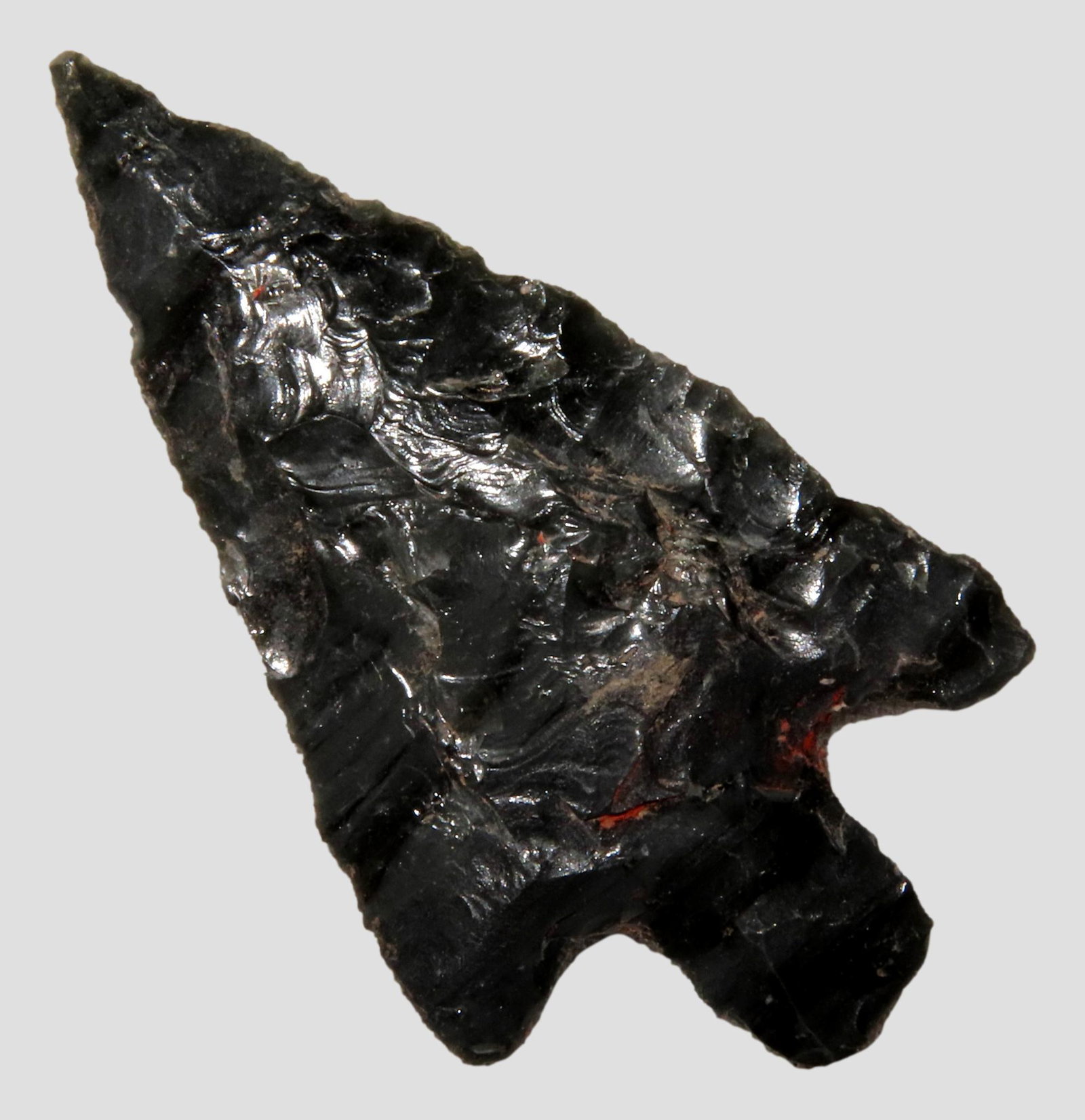 2 5/8" Pre-Columbian Obsidian Arrowhead. Collection of Steve Burks from Springfield, Missouri (1 of 6)