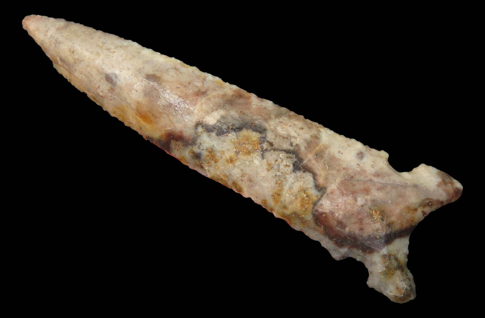 4 1/4" x 1 13/16". Graham Cave 2X COA: Keele / Motley. Steve McCabe collection. Multi-colored (1 of 15)