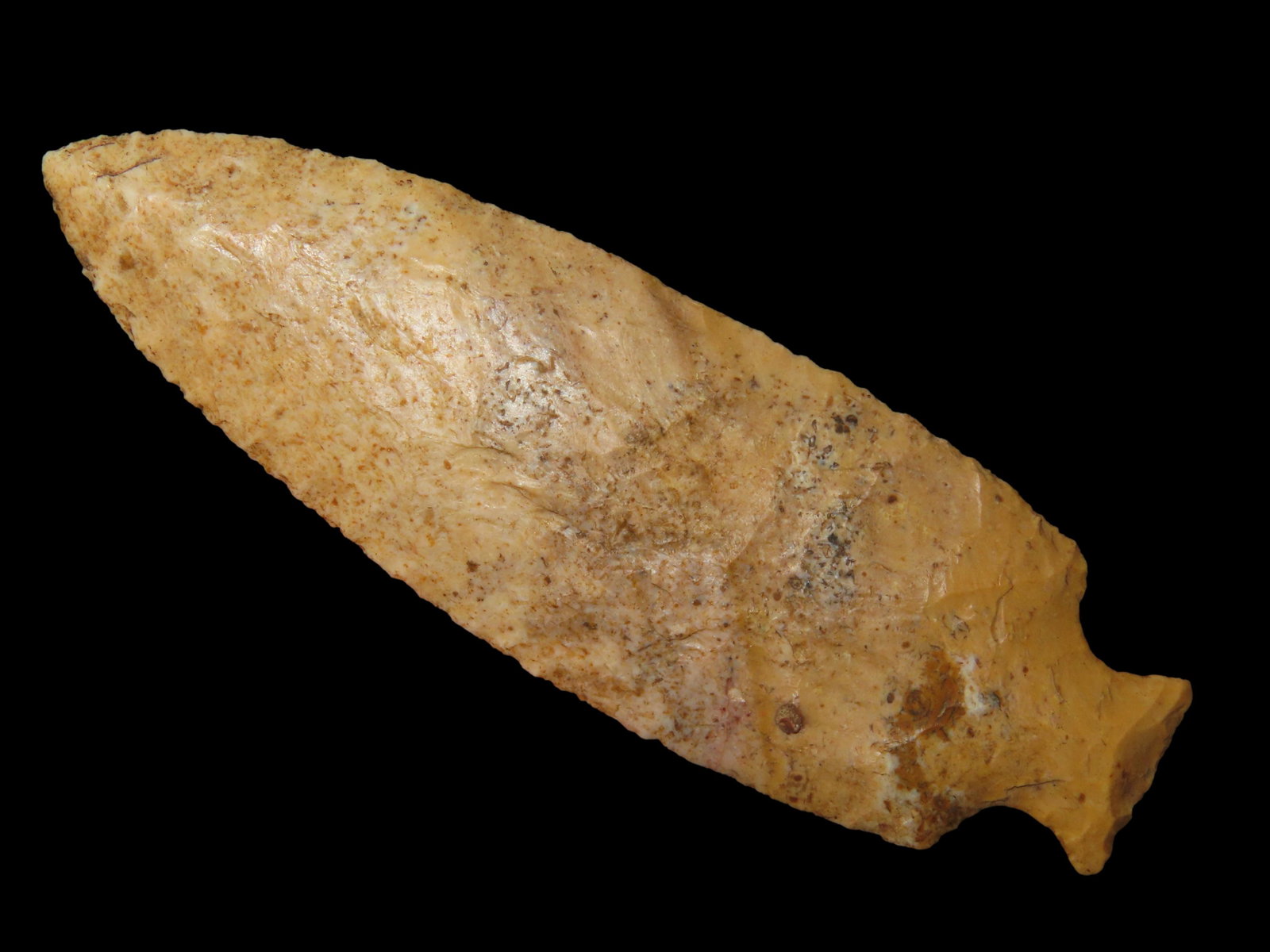 3 13/16" Tablerock made of Colorful Burlington Chert, Stermer COA very fine and well made relic, ex (1 of 11)