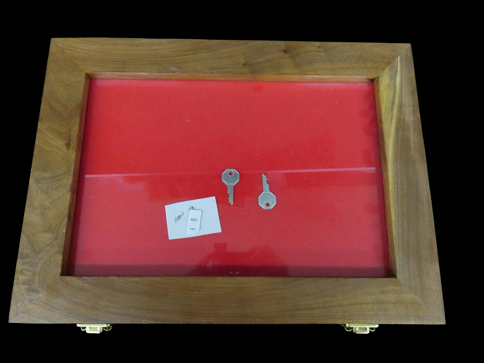 16 1/2" x 12" x 2" Black Walnut Display Case (1 of 4)