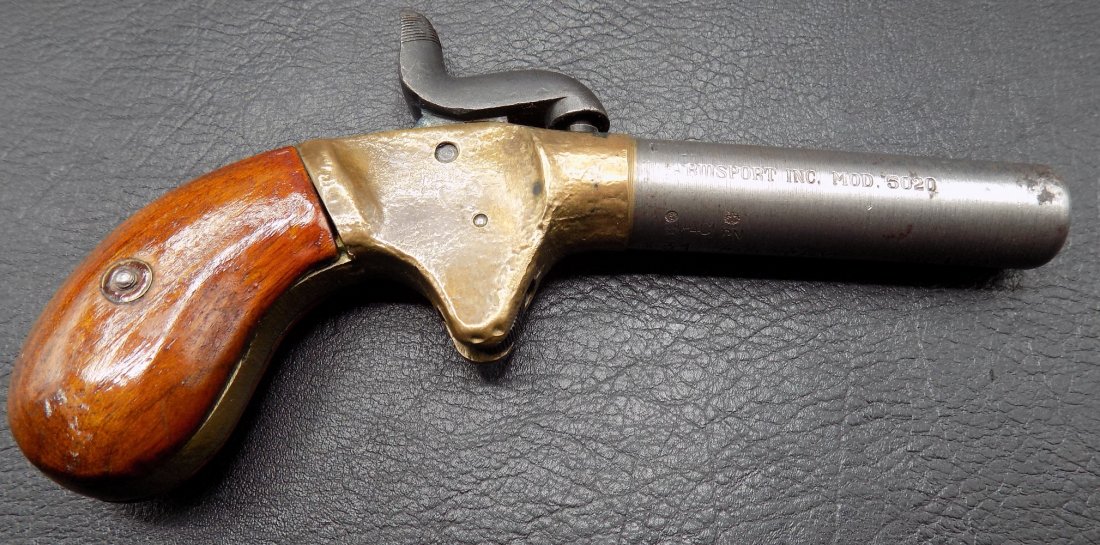 Antique cap and ball boot pistol.: Antique cap and ball boot pistol. Maker marked on side of barrel. In good as found condition.Working model. 41 caliber.