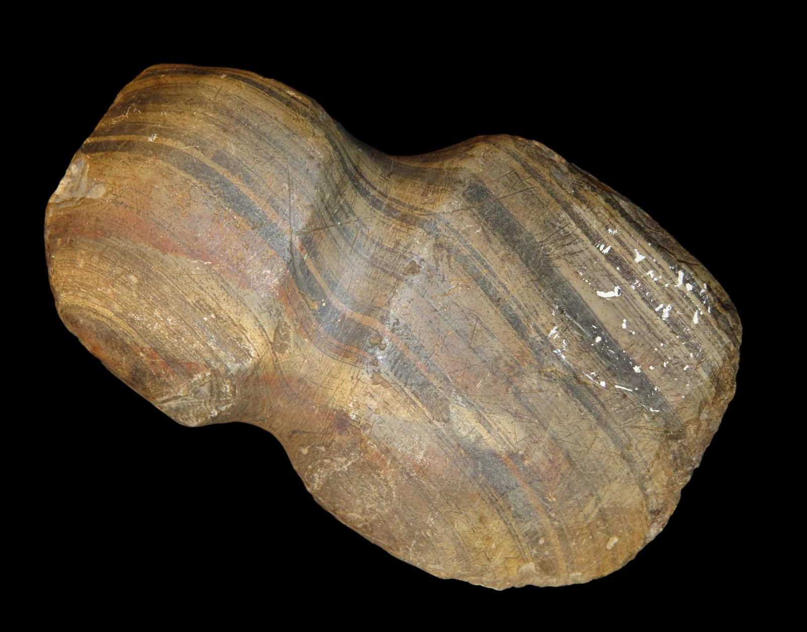 4 1/2" Banded Slate Full Groove Axe out of Roger  Doedtman, Effingham, IL (1 of 6)