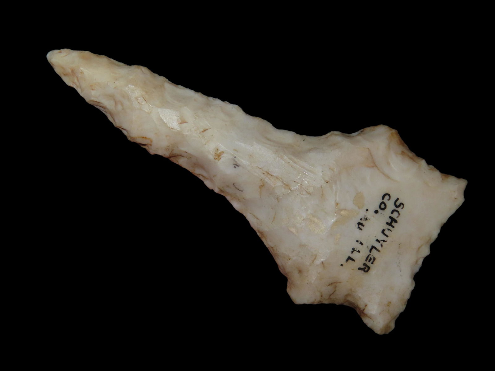 2 13/16" Etley Drill, Motley COA, Found in Scheuyler Co., IL; Pictured in Who's Who #2 pg. 243 Ex. (1 of 6)