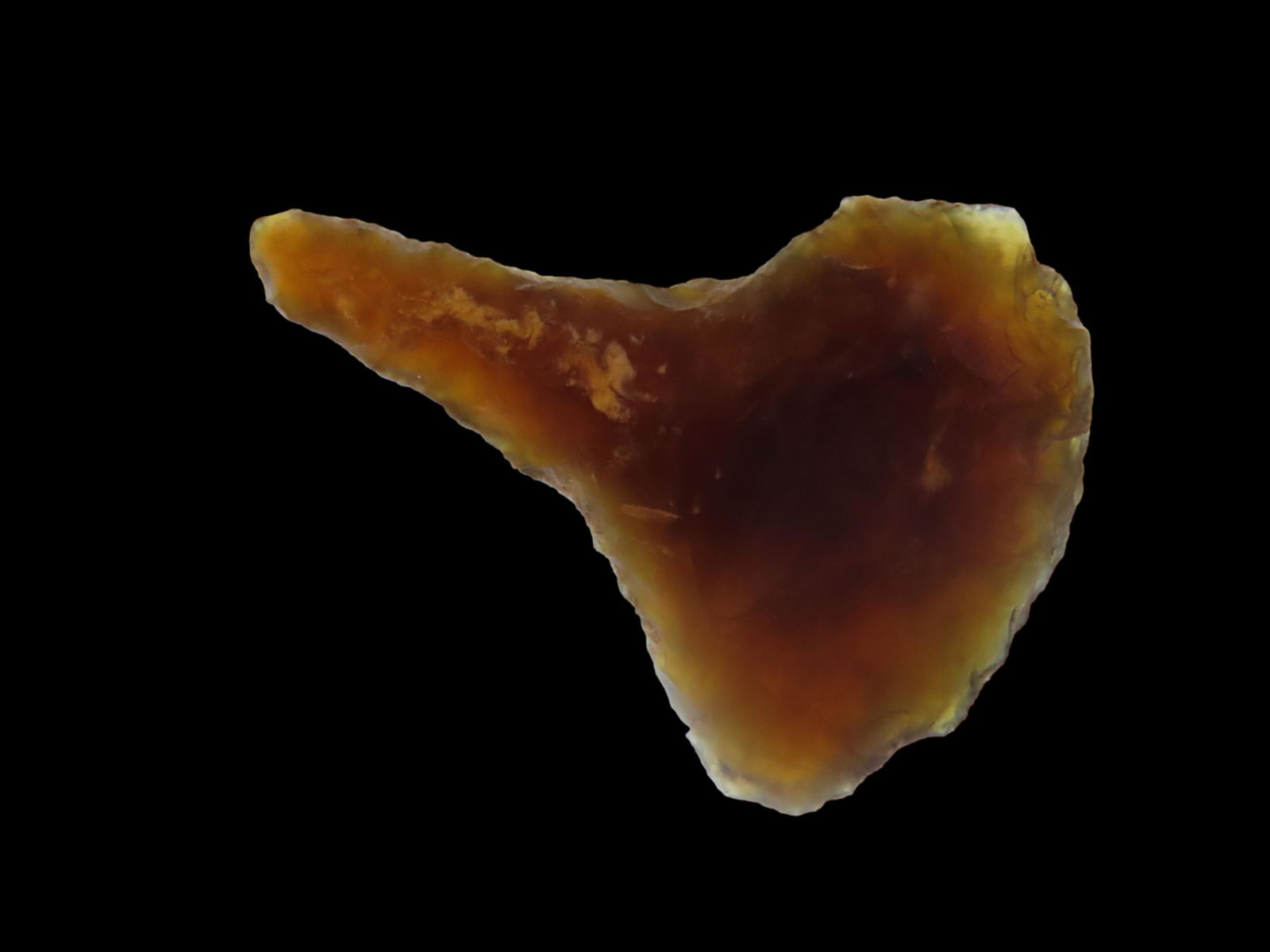 1" Drill knife river flint, Mandan, Found in South Dakota (1 of 6)