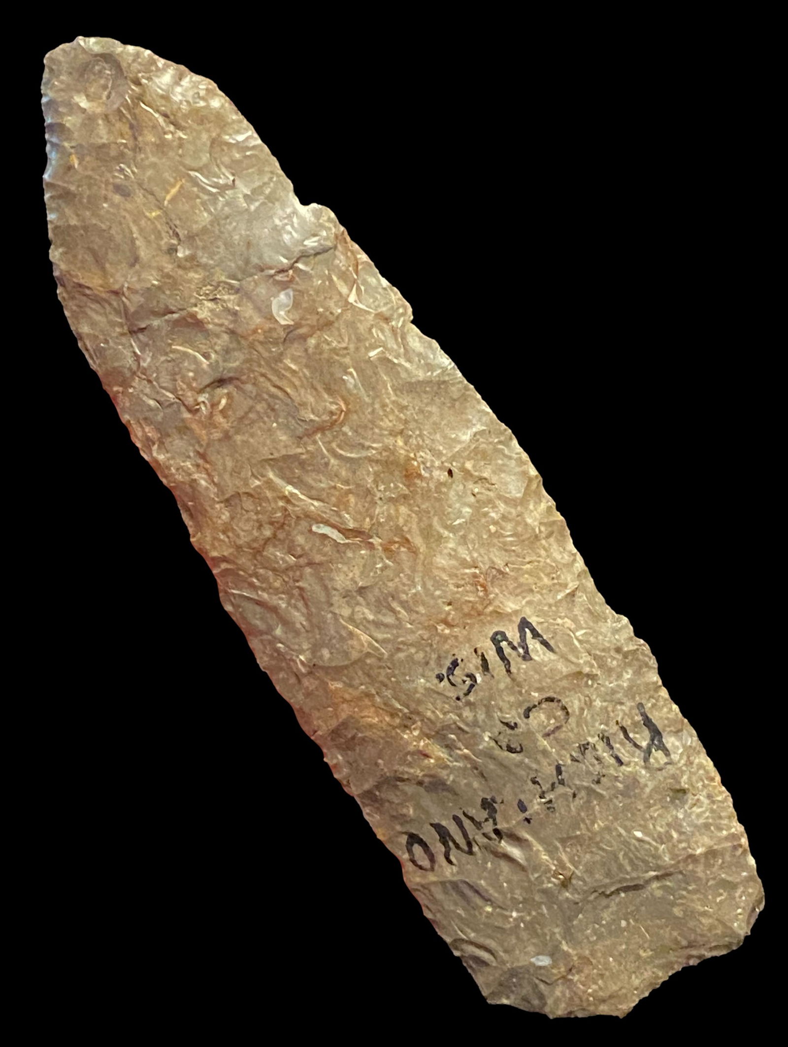5 1/8" Paleo Blade with Fine overshot flaking, Richland Co, Wisconsin (1 of 8)