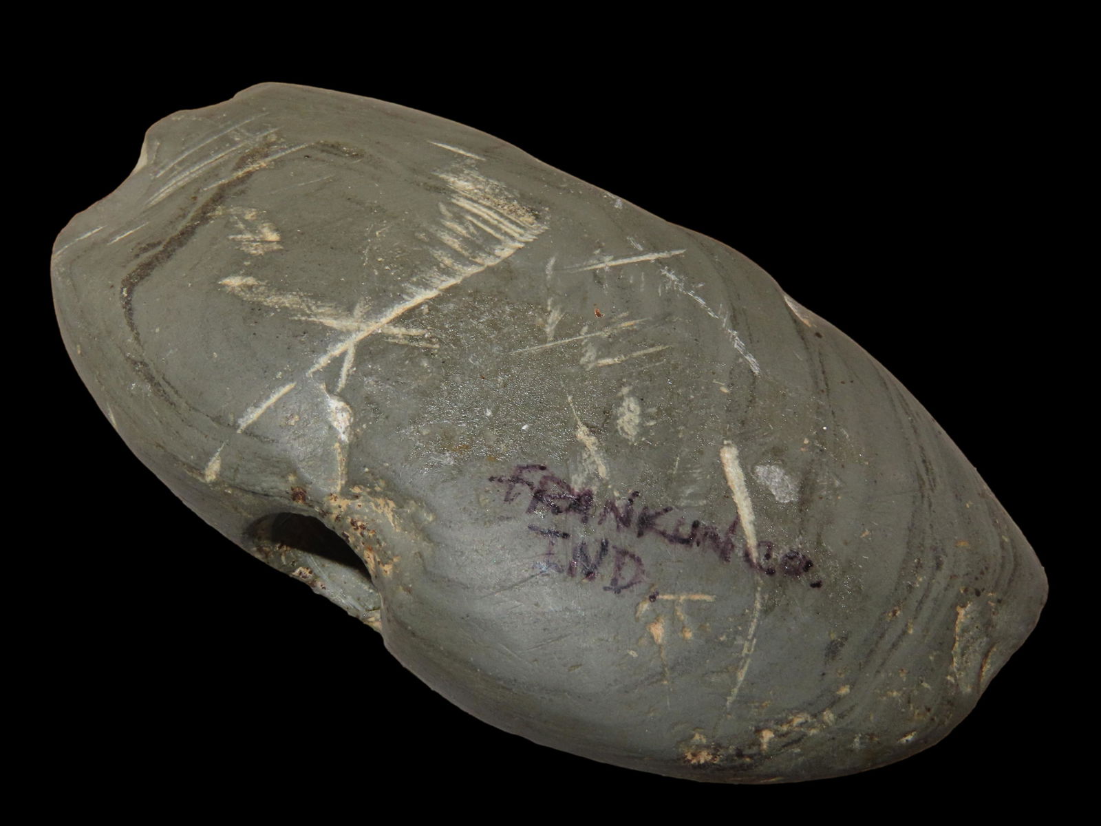 3 1/2" Banded Slate Bannerstone- Franklin Co Ohio (1 of 11)