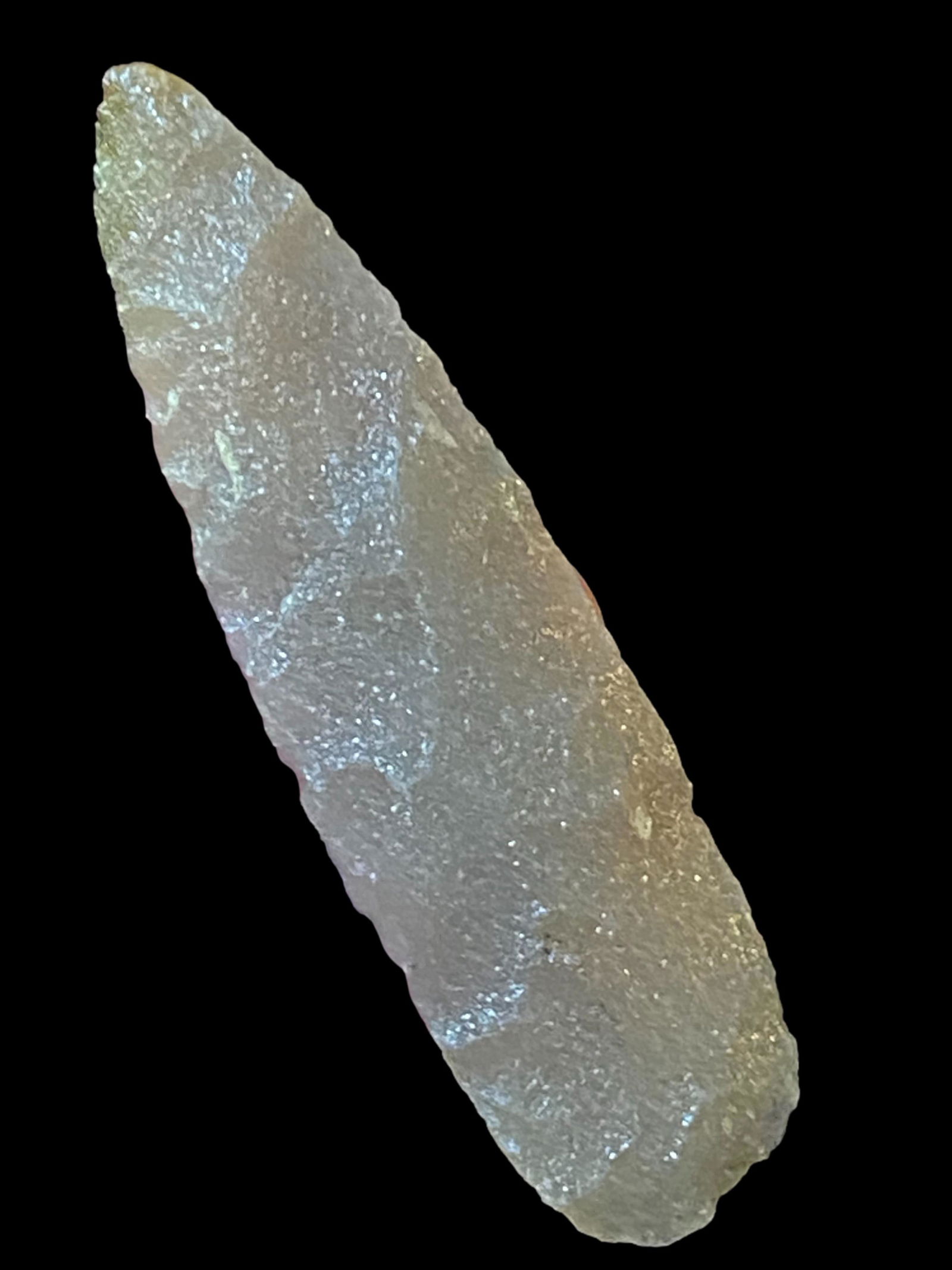 3 1/2" Extra Fine Archaic Lance- Hixton Quartz- Racine Co Wisconsin- Ex David Stilp Ex Joe Blistein (1 of 8)