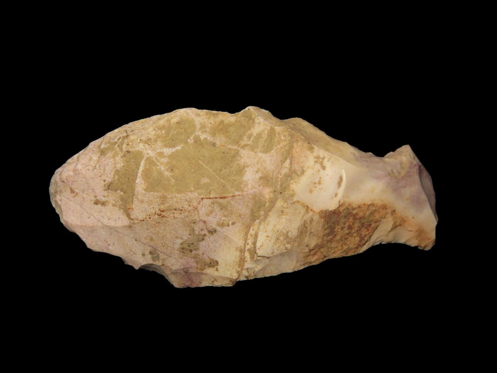 2 3/4" Flint Eccentric Uniface, found in Southern Illinois, Ex Randall Kimbrell Collection (1 of 5)