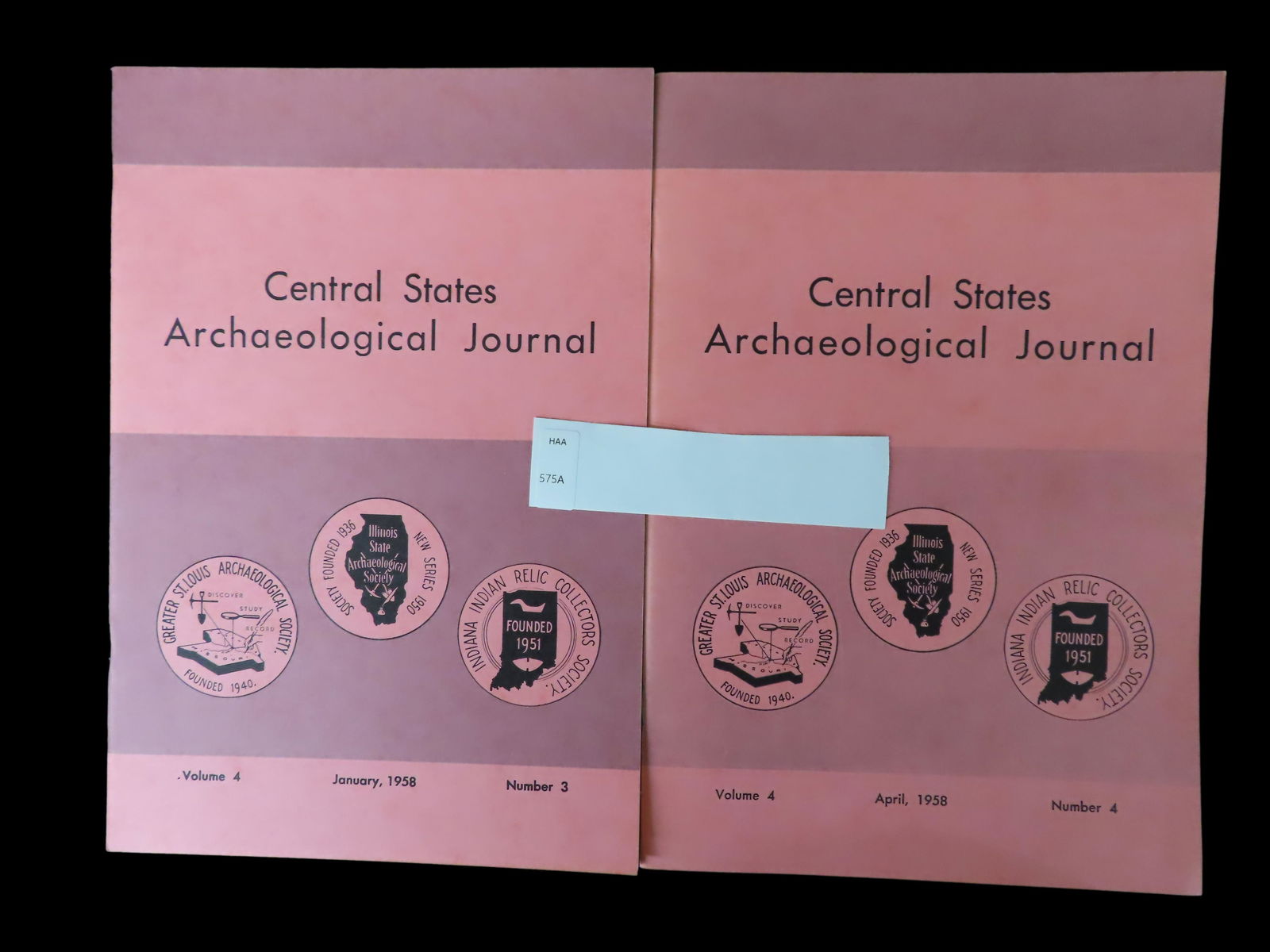 Central States Archaeological Journal 1958 Vol. 4 Num 3 & 4 (1 of 1)