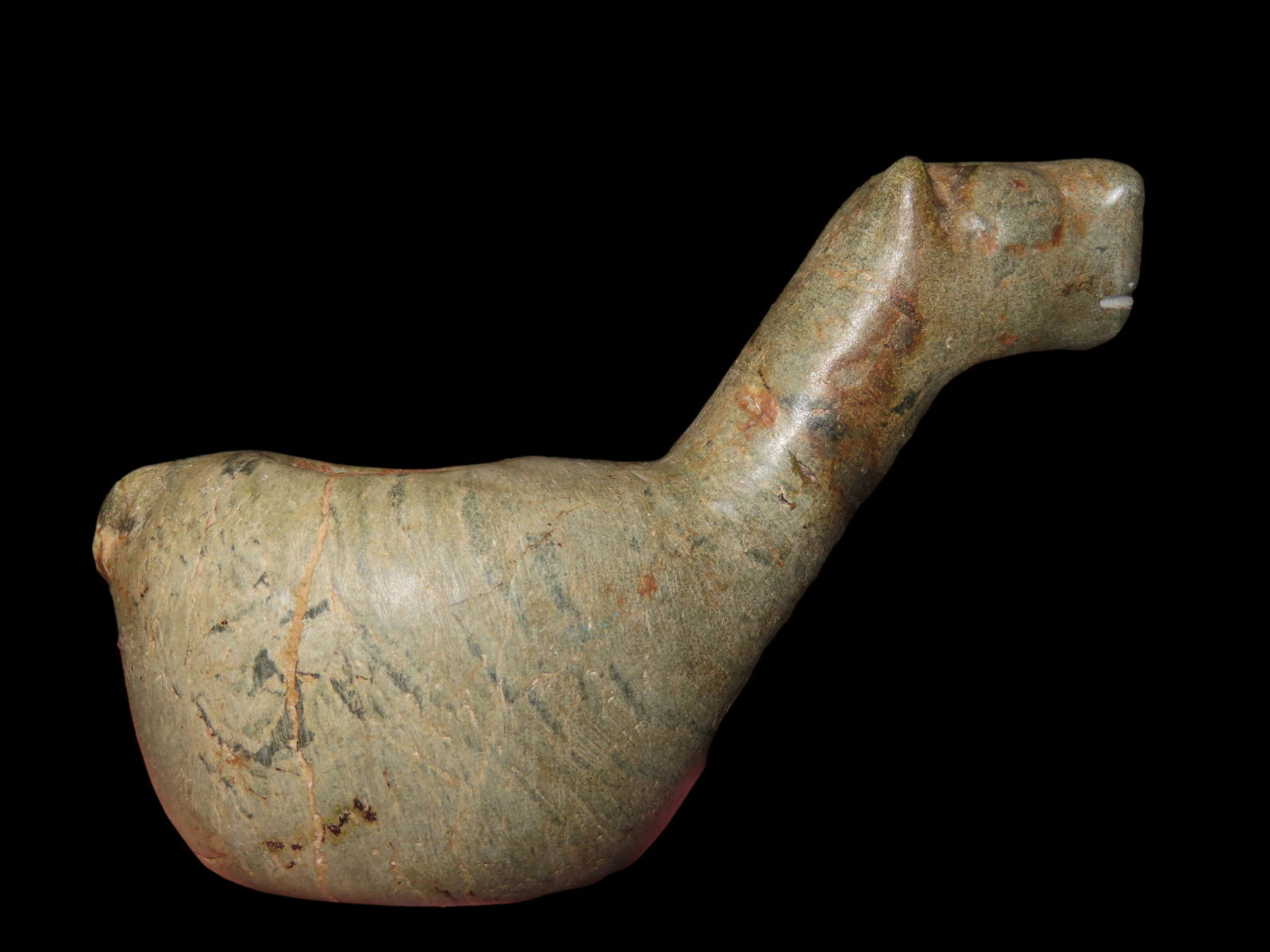 4 1/4" X 3 1/4" Pre-Columbian Peruvian Llama Canopa (1 of 11)