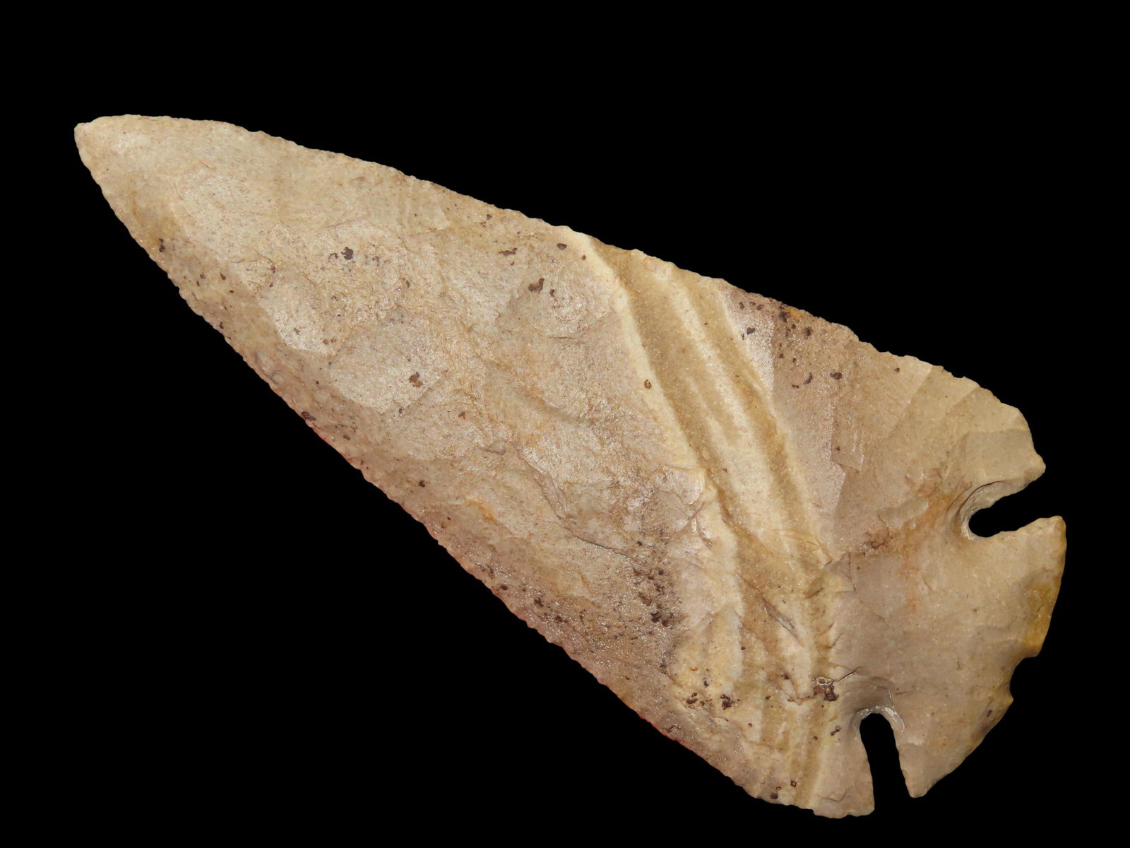 4 3/4" Gorgeously Colorful Notched Base Dovetail, Dickey COA, found in Warren Co. Kentucky near (1 of 16)