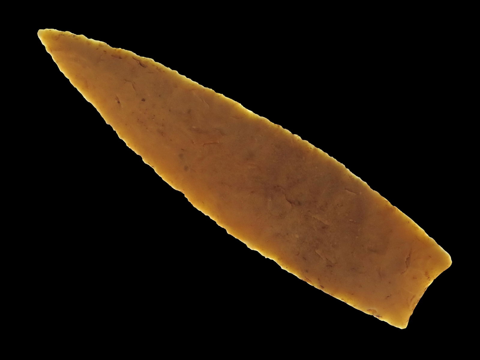 3 15/16" Plainview, Burlington Chert; Stermer COA, Found in Sullivan County (1 of 15)