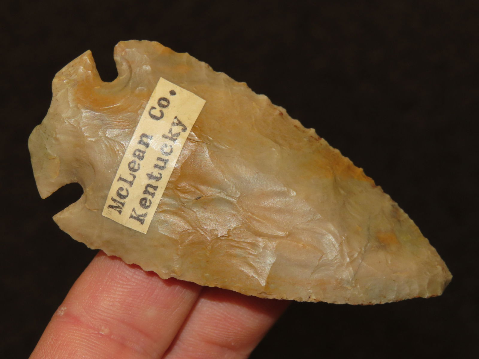 3 1/4" Carter Cave Dovetail, Jim Bennett COA, McClean Co KY Ex Dudkewitz. (1 of 11)