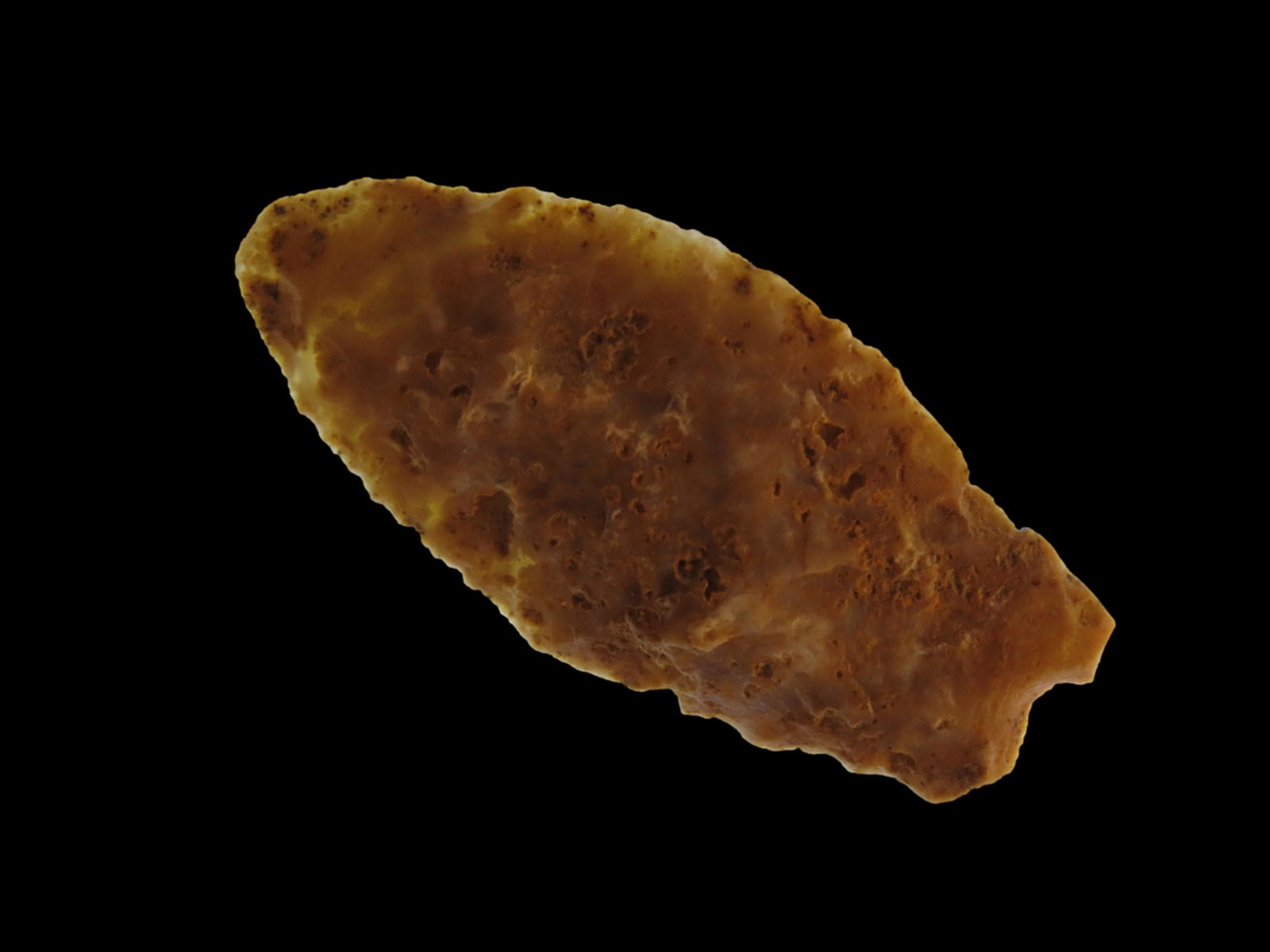 1 5/8" High Plains Pryor, made of Mottled Chert; Ben Stermer COA; found in Colorado: 1 5/8" High Plains Pryor, made of Mottled Chert; Ben Stermer COA; found in Colorado