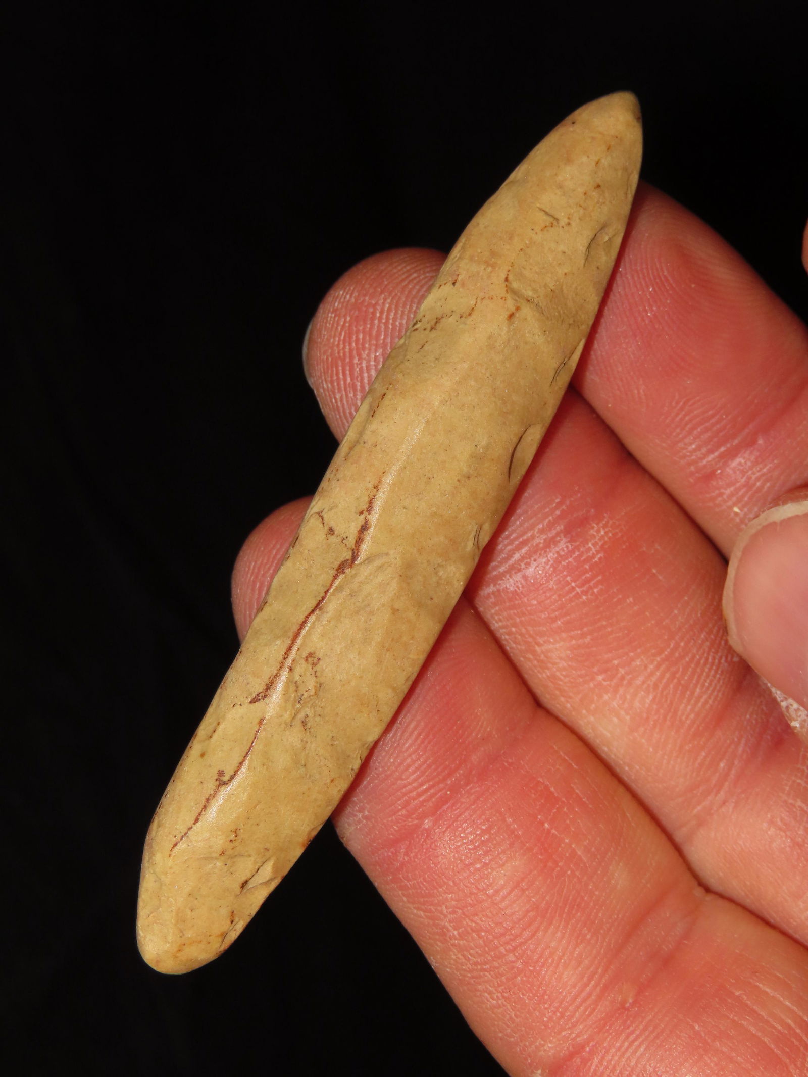 2.15/16" Polished Crowley's Ridge Chert Chisle. Missouri Site Documented PM-5, Ex Tommy Bryden: 2.15/16" Polished Crowley's Ridge Chert Chisle. Missouri Site Documented PM-5, Ex Tommy Bryden