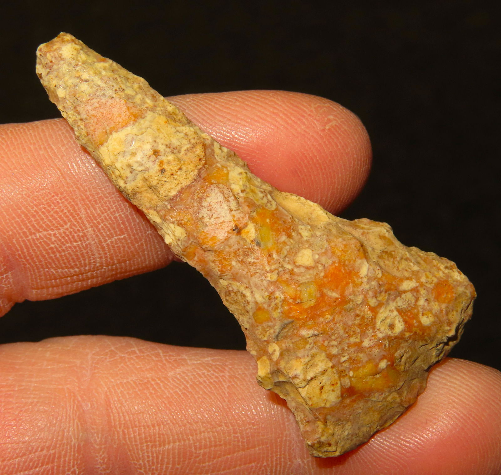 2" River Stained Archaic Drill Found in Jersey Co., IL. (1 of 4)