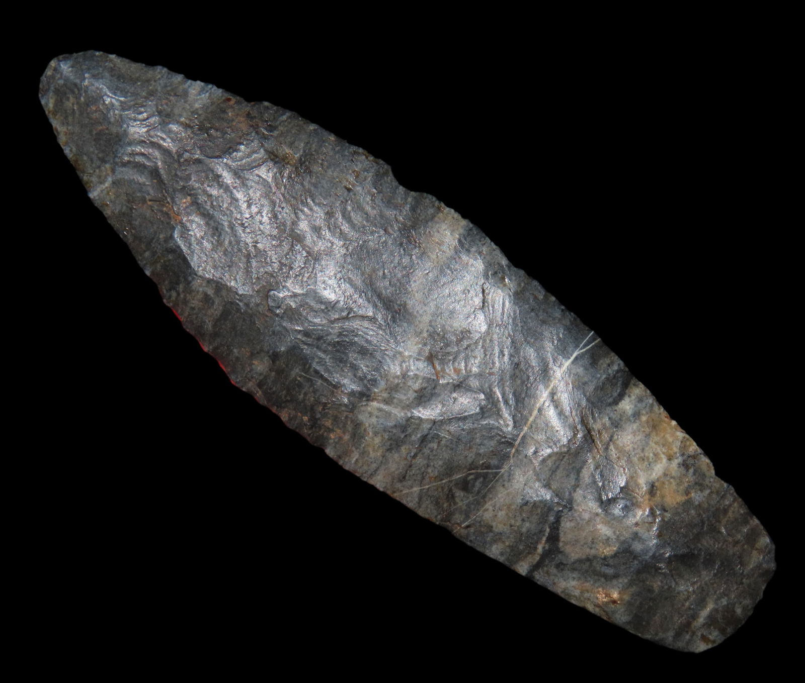 3 1/2" INCREDIBLE MOLINE CHERT AGATE BASIN, DICKEY COA, FOUND NEAR MORRIS IN OGLE COUNTY ILLINOIS, G (1 of 12)