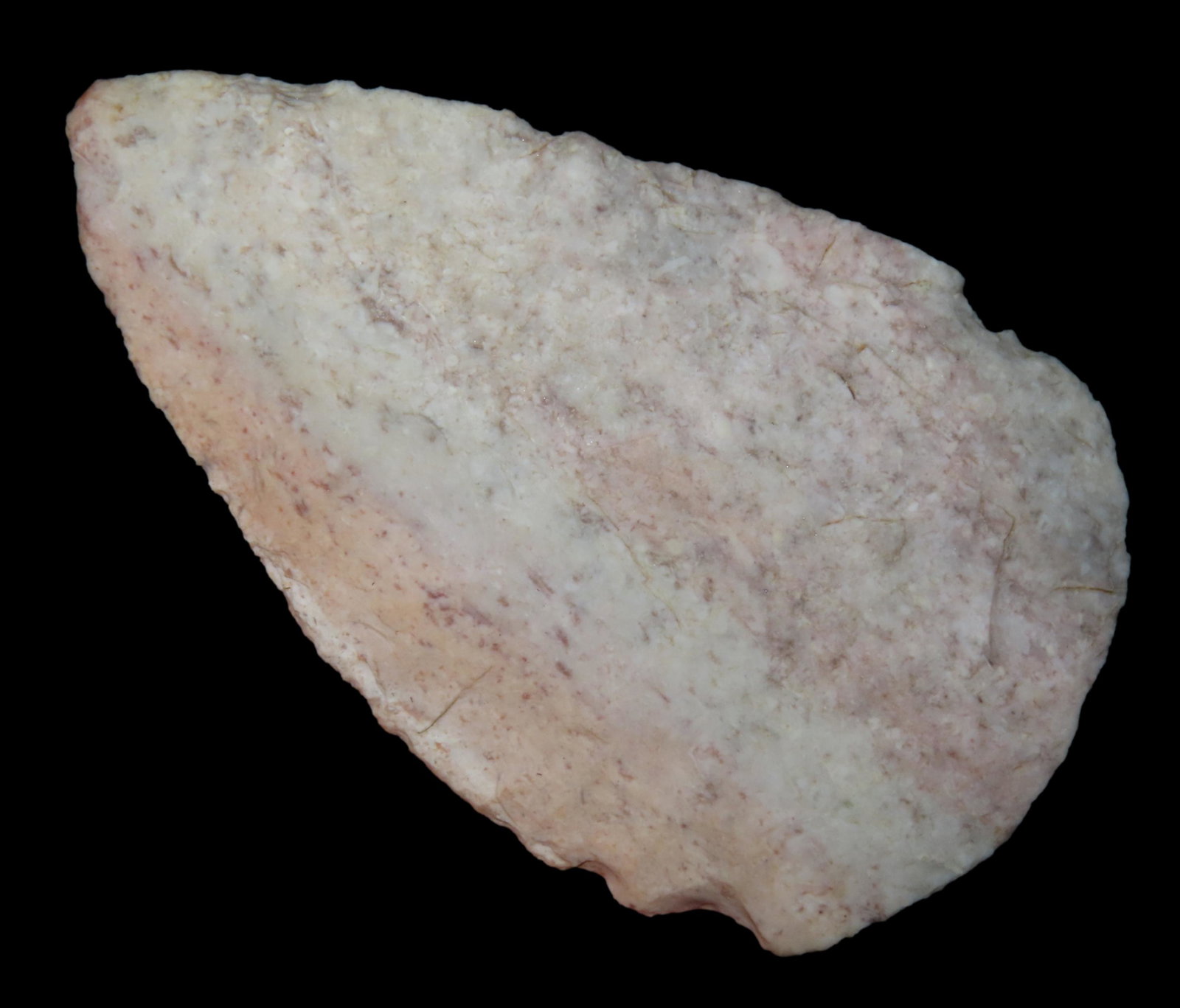 4 5/16" COLORFUL HOPEWELL NORTH BLADE FOUND AT THE SNYDER SITE IN CALHOUN COUNTY ILLINOIS BY WAYNE C (1 of 6)