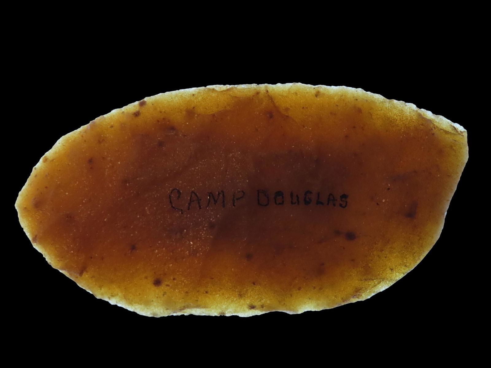 NICE HIXTON QUARTZITE OVOID KNIFE FOUND NEAR CAMP DOUGLAS IN JUNEAU COUNTY WISCONSIN, GREAT PIECE OF (1 of 9)