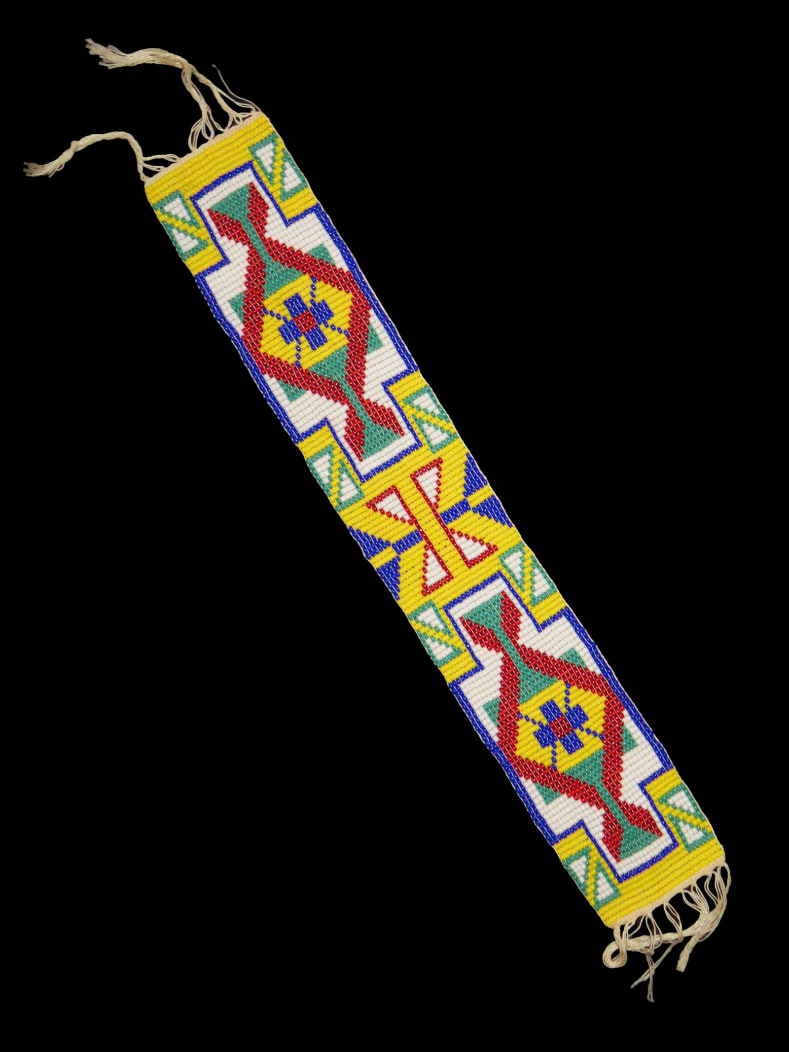 NICE BEADED SASH, GREAT COLORFUL EXAMPLE (1 of 3)