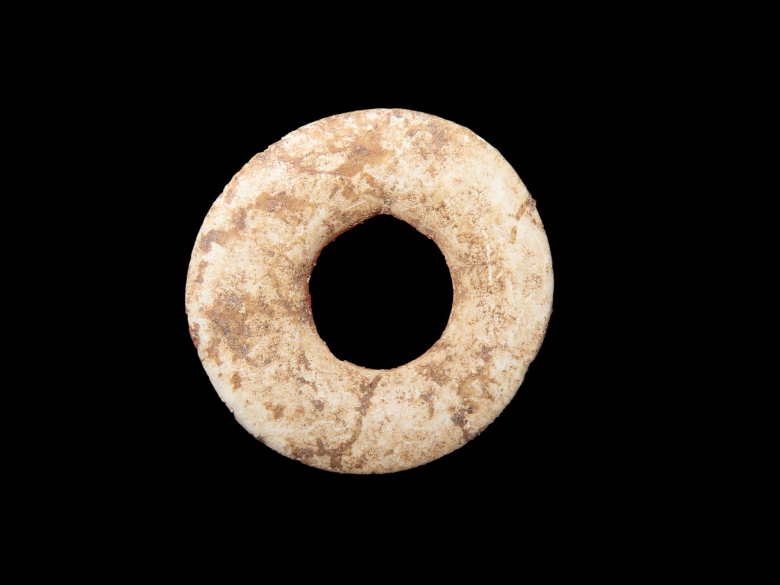 MAYAN STONE EAR FLARE / EAR SPOOL FROM MEXICO, NICE EXAMPLE, GREAT PATINA (1 of 7)