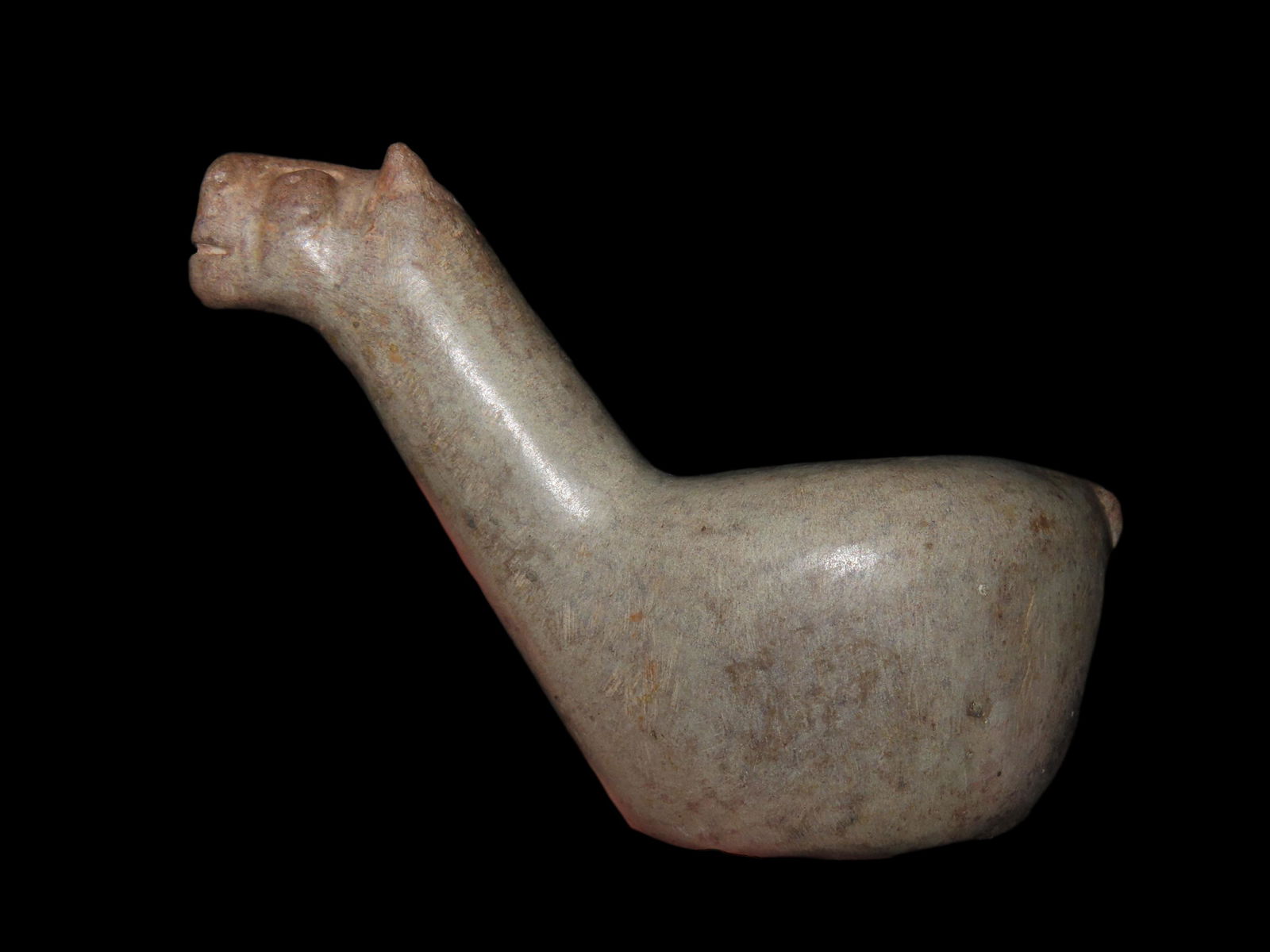 AMAZING PRECOLUMBIAN CANOPA LLAMA EFFIGY VOTIVE CONTAINER FROM PERU (1 of 9)