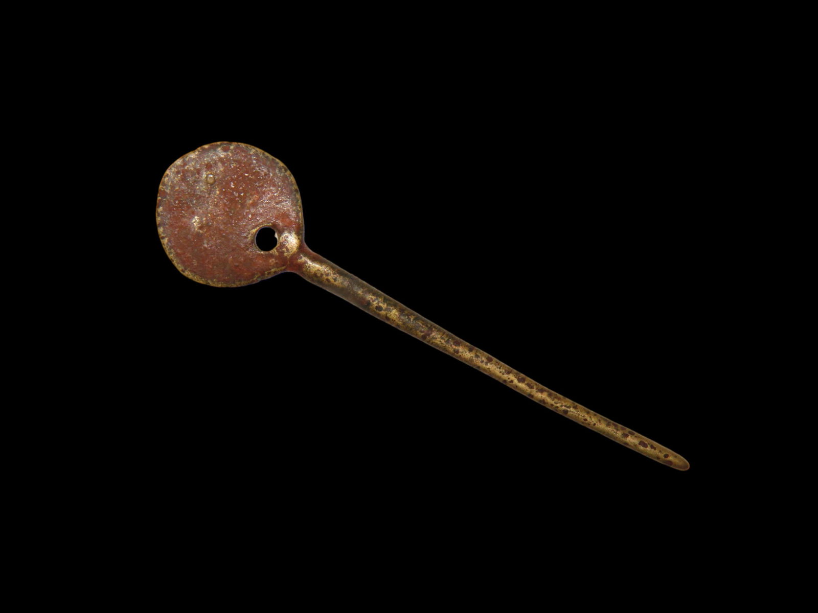 RARE PRE-COLUMBIAN GOLD PENDANT / COCA SPOON, VERY NICE EXAMPLE, FOUND IN MEXICO (1 of 6)