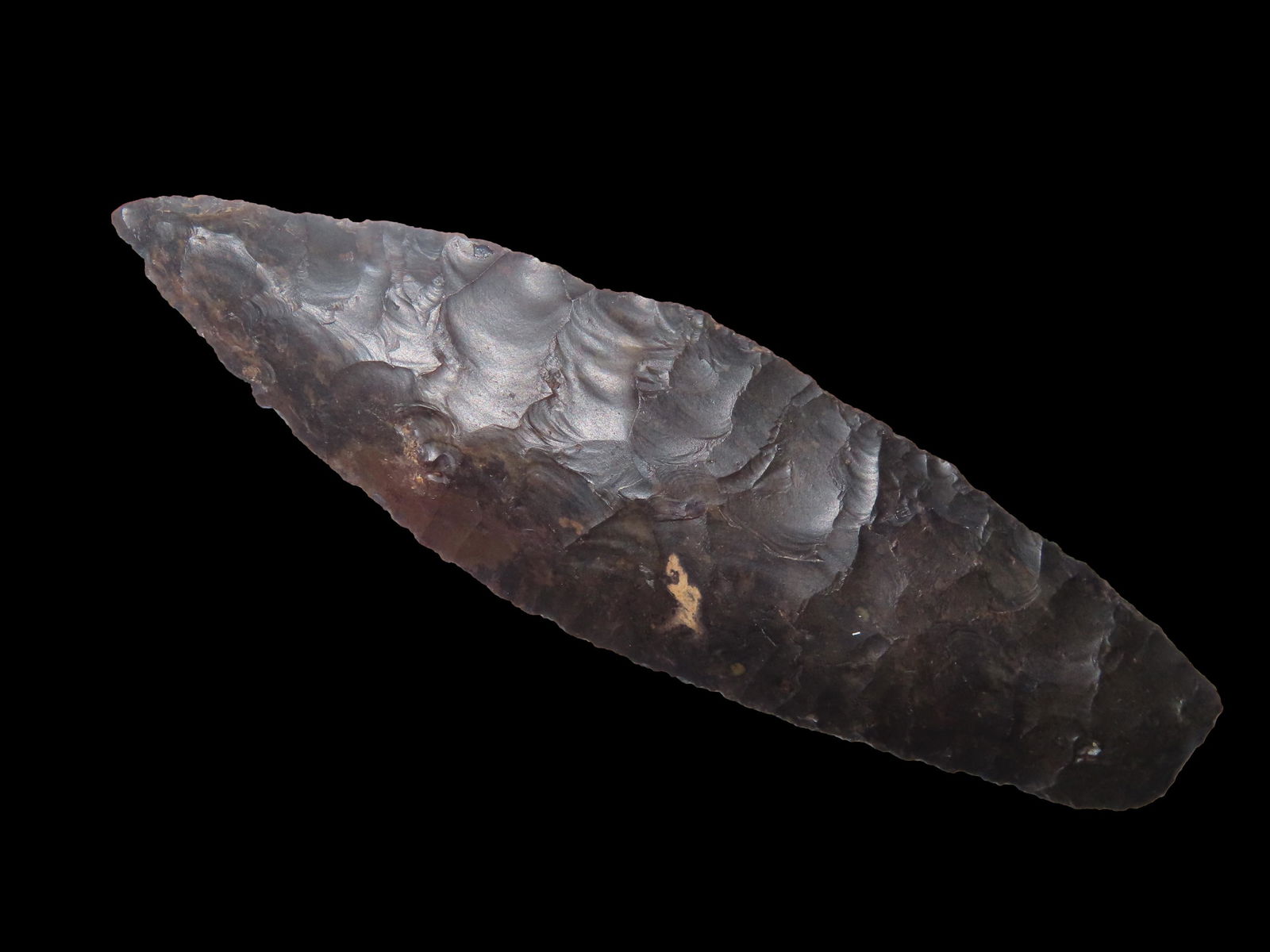 4 1/2" Agate Basin, Dickey COA, found in Ohio, Ex Robert Whalen, Jim Miller Collections-Zalinski (1 of 15)