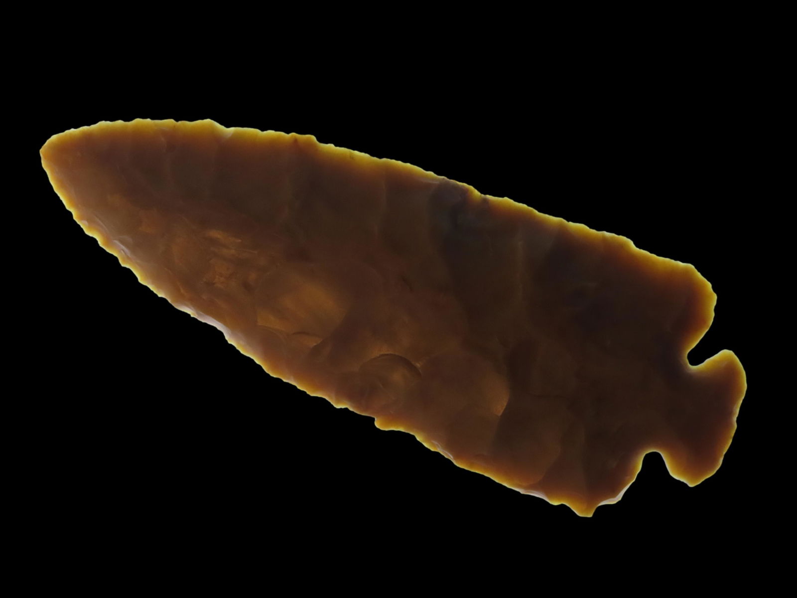 4" Dovetail, Bennett COA, Made of Flint Ridge Chalcedony, found in Ross Co Ohio (1 of 13)