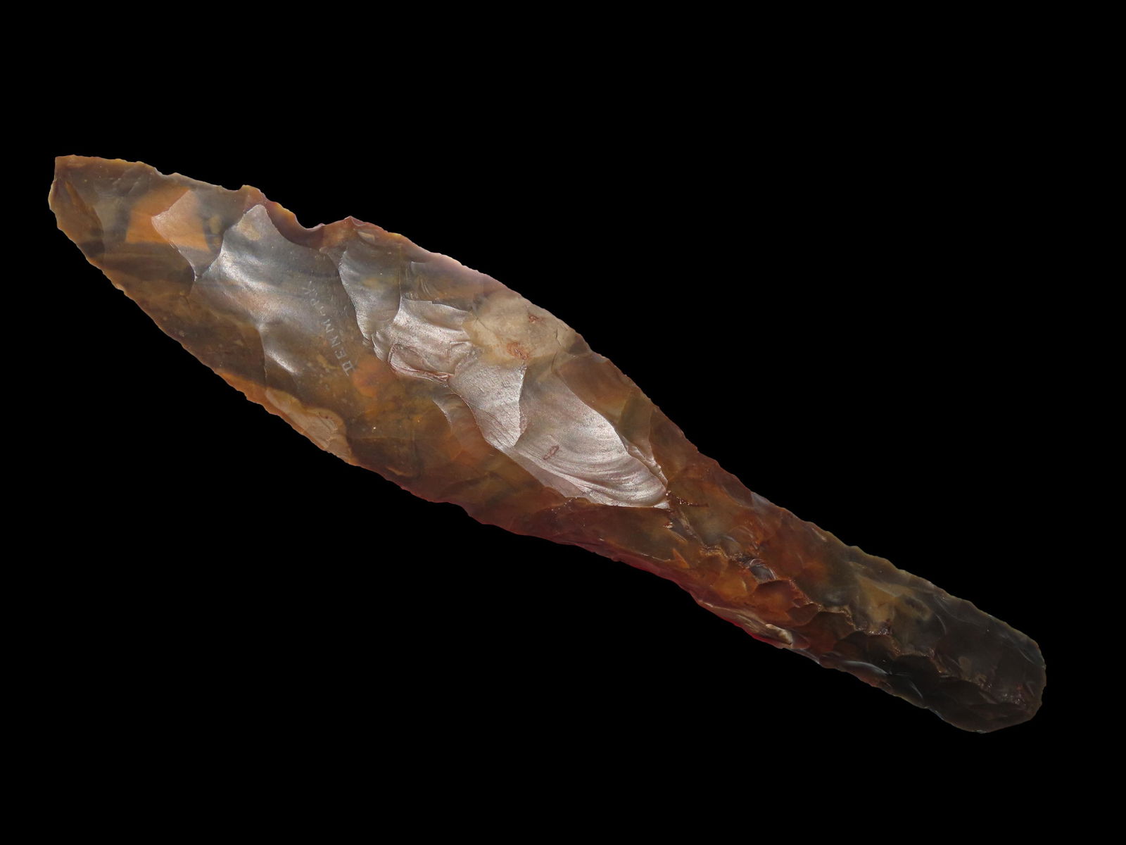 6 3/4" Danish Flint Neolithic Nordic Dagger, Stermer COA, found in Denmark (1 of 13)