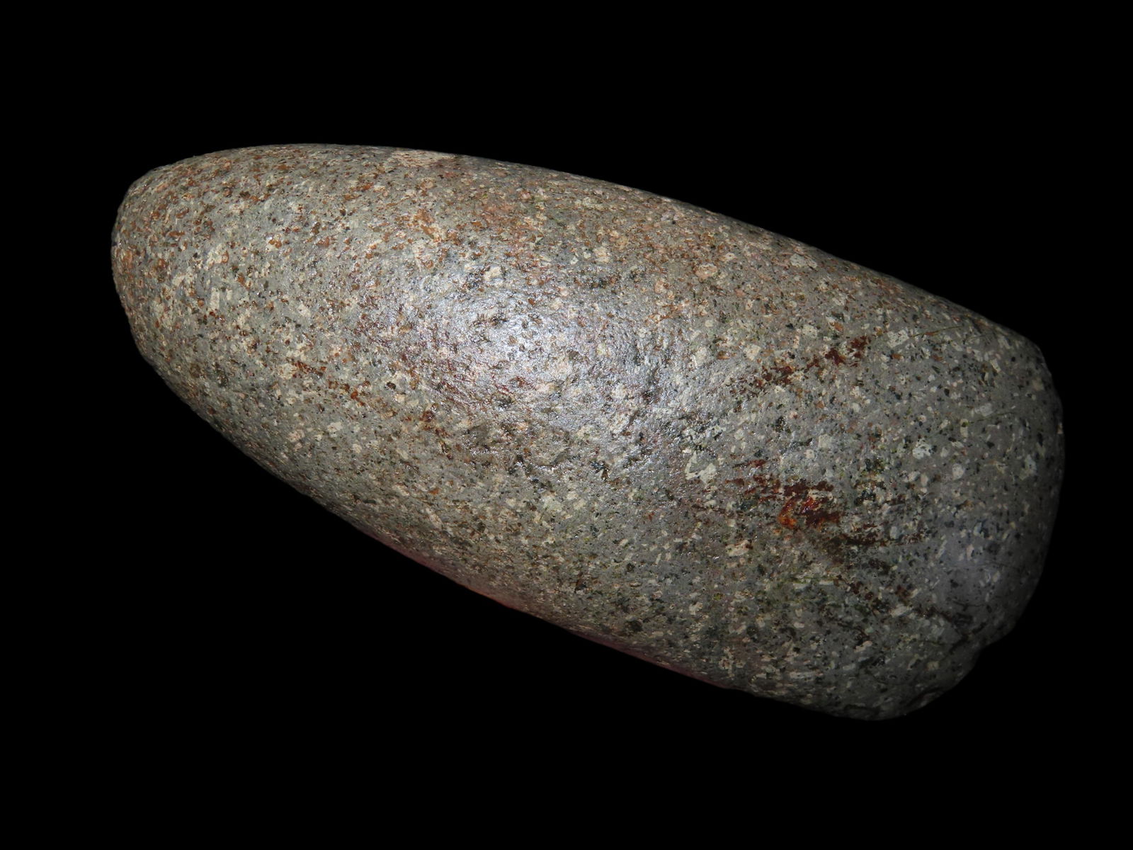 6 1/2" Multi-Color Granite Celt, Found on the Joe Czaia Farm East of Nutwood Illinois, Jersey County (1 of 10)