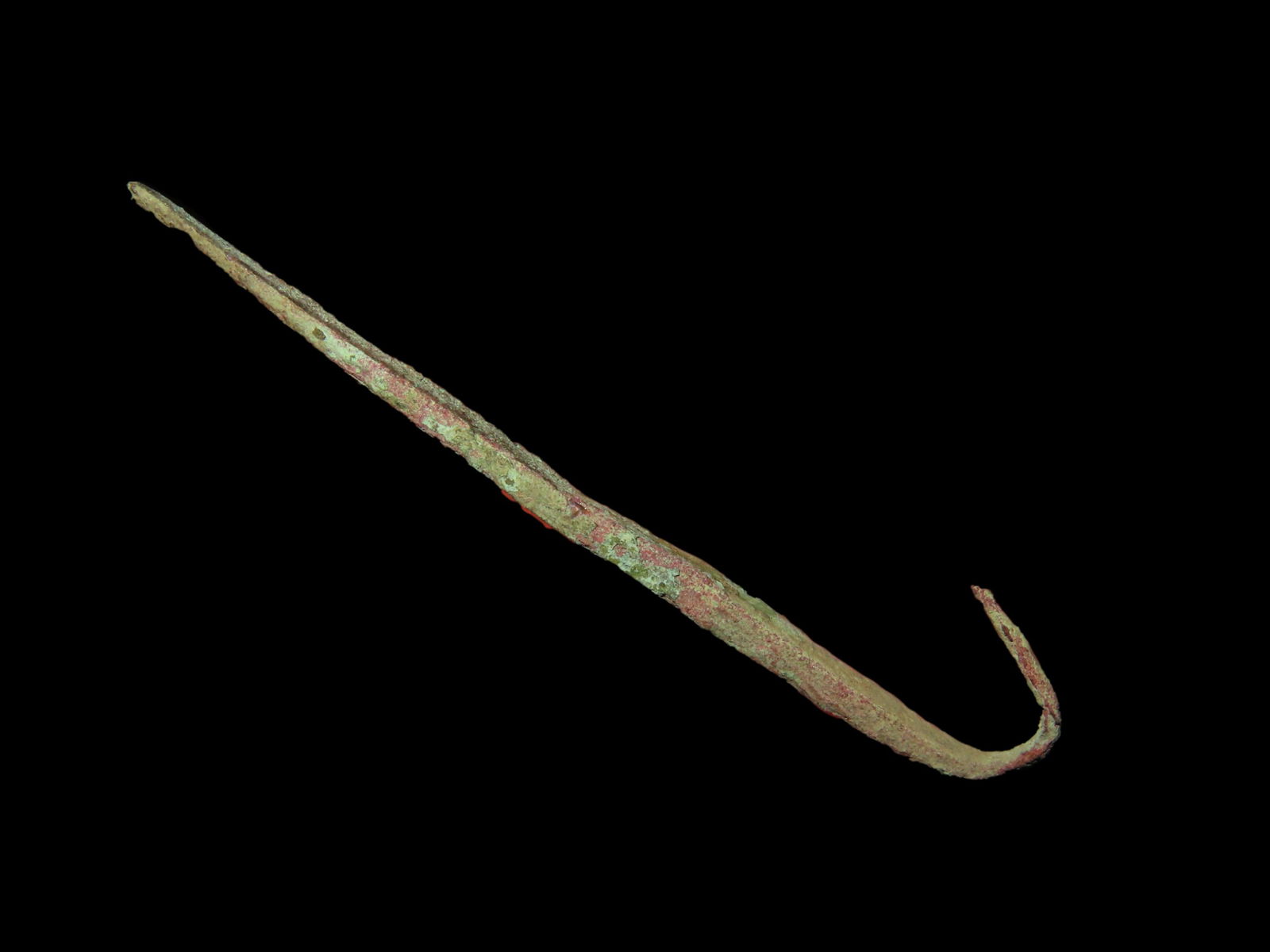 2 3/8" Copper fish hook from Vilas Co, Wisconsin (1 of 4)