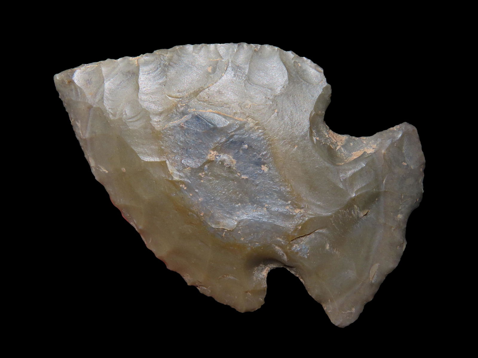 2 1/4" Snyder Hopewell found by Jim Reed in Williamson Co, Illinois made of Cobden: 2 1/4" Snyder Hopewell found by Jim Reed in Williamson Co, Illinois made of Cobden