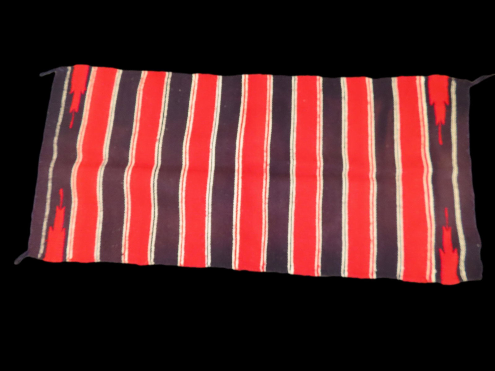 1900s Navajo Blanket 59 1/4" by 26 1/2": 1900s Navajo Blanket 59 1/4" by 26 1/2"