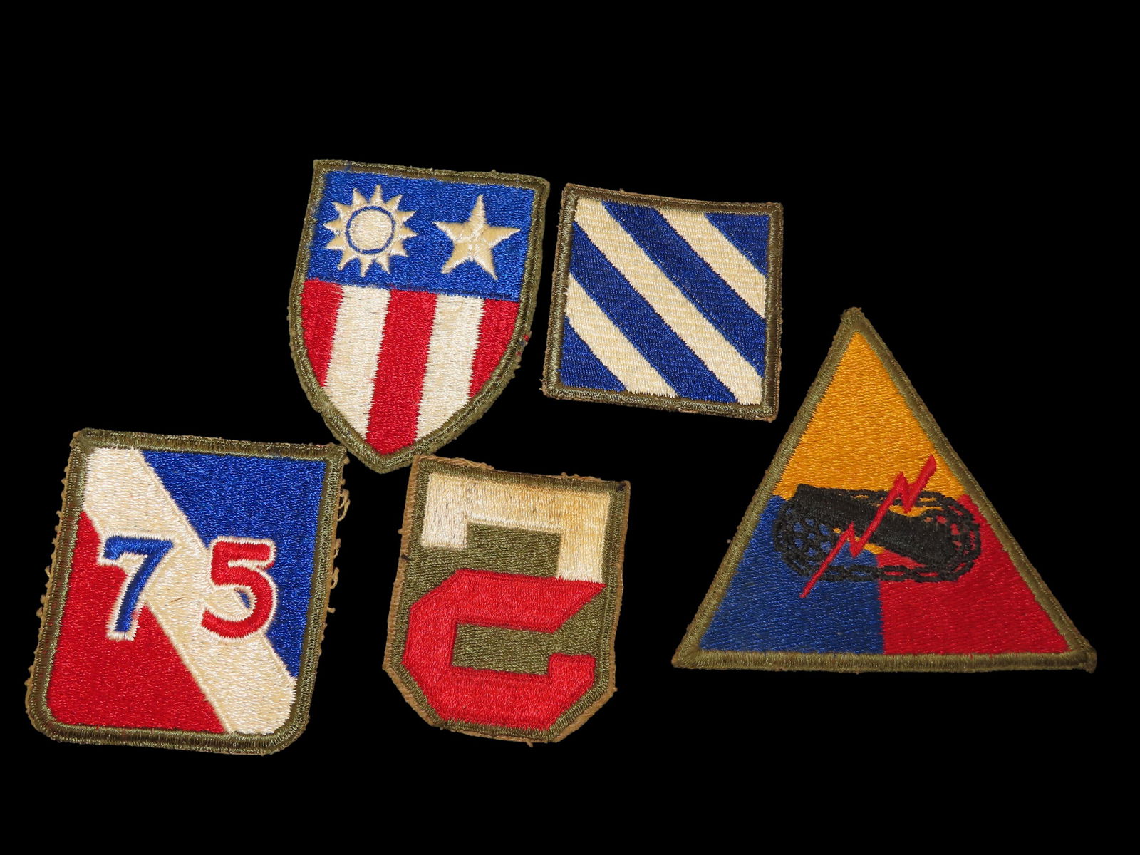 Military Patch Lot WW1 WW2 WWII WWI United States Army Air Force Etc, Some could be other countries (1 of 2)