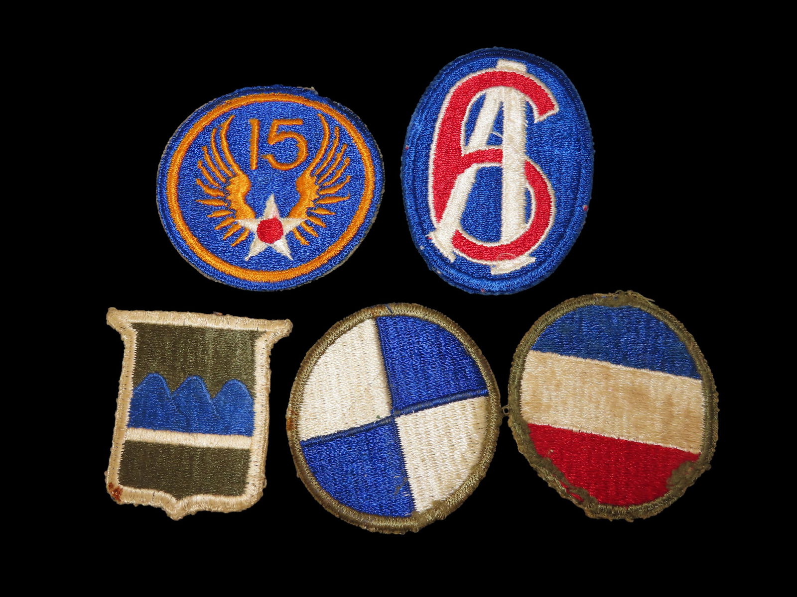 Military Patch Lot WW1 WW2 WWII WWI United States Army Air Force Etc, Some could be other countries (1 of 2)