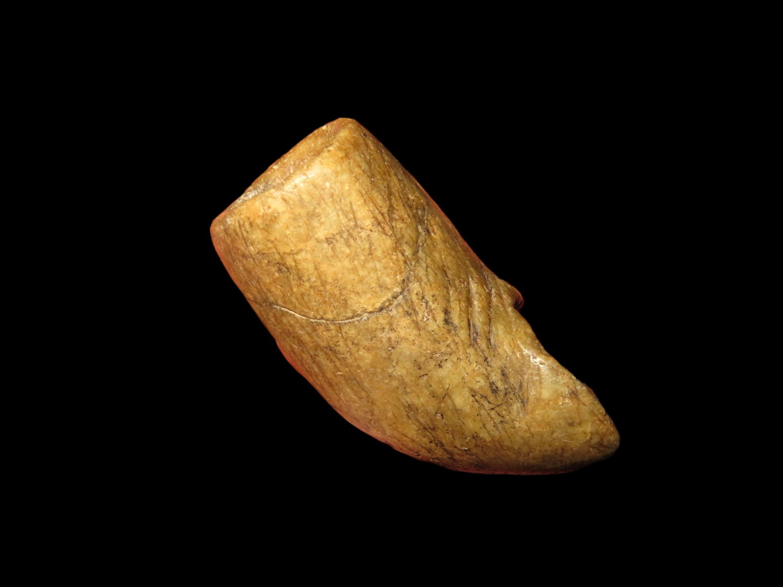 1 3/4" Pipestone Elbow Pipe, well used, found by Jim and Burley Fritz, Pulaski Co, Indiana (1 of 10)