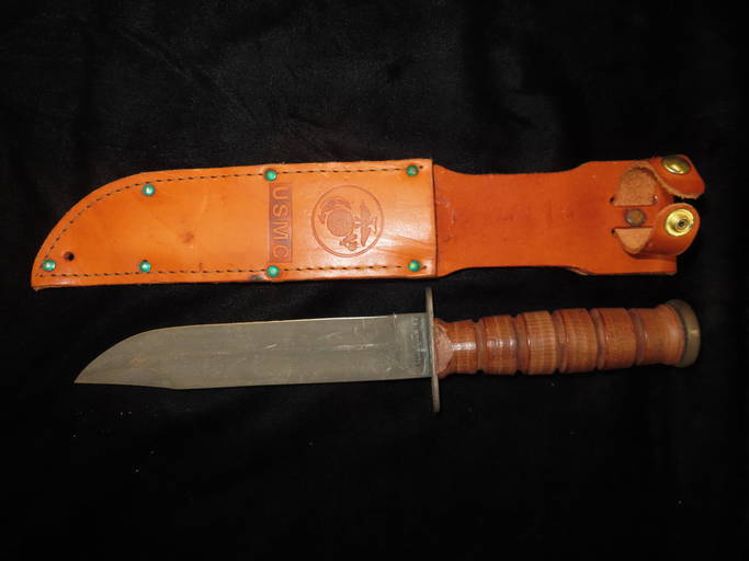 Us Marine Corp K Bar Knife, Camillus Brand New York, U.s.m.c., With