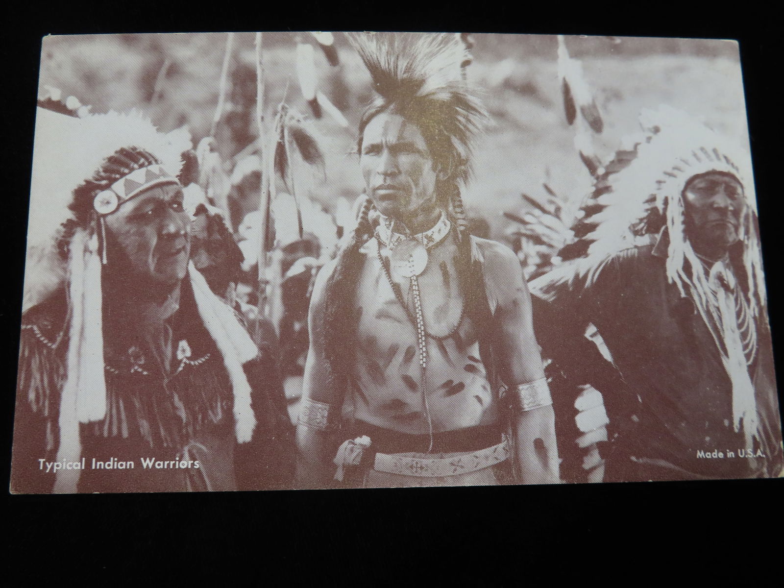Native American Post Card Early Native American Picture 5 1/4"x3 1/4" (1 of 4)